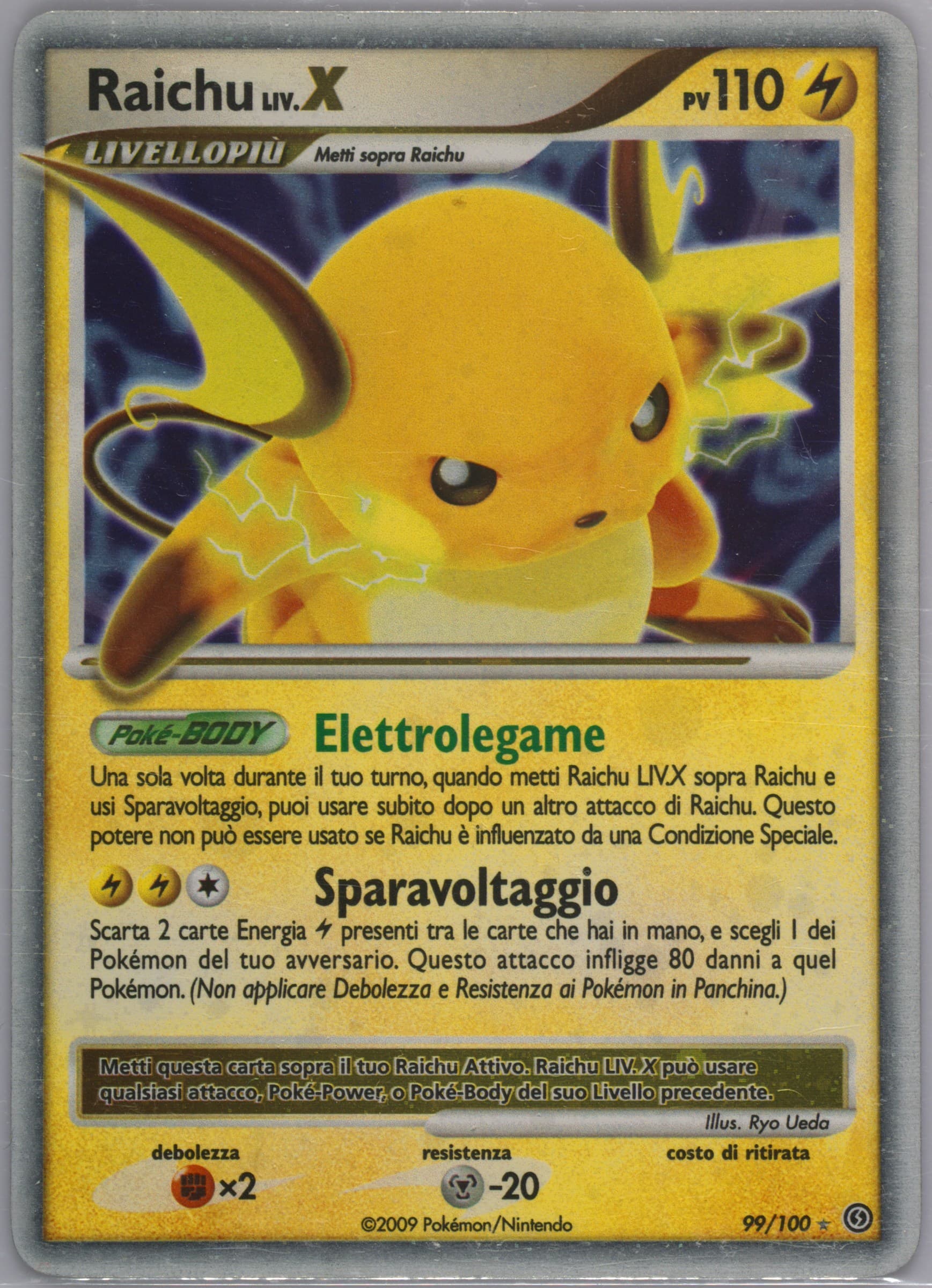 Raichu LIV.X-Holo Italian (99) 2008 Pokemon Diamond & Pearl Stormfront