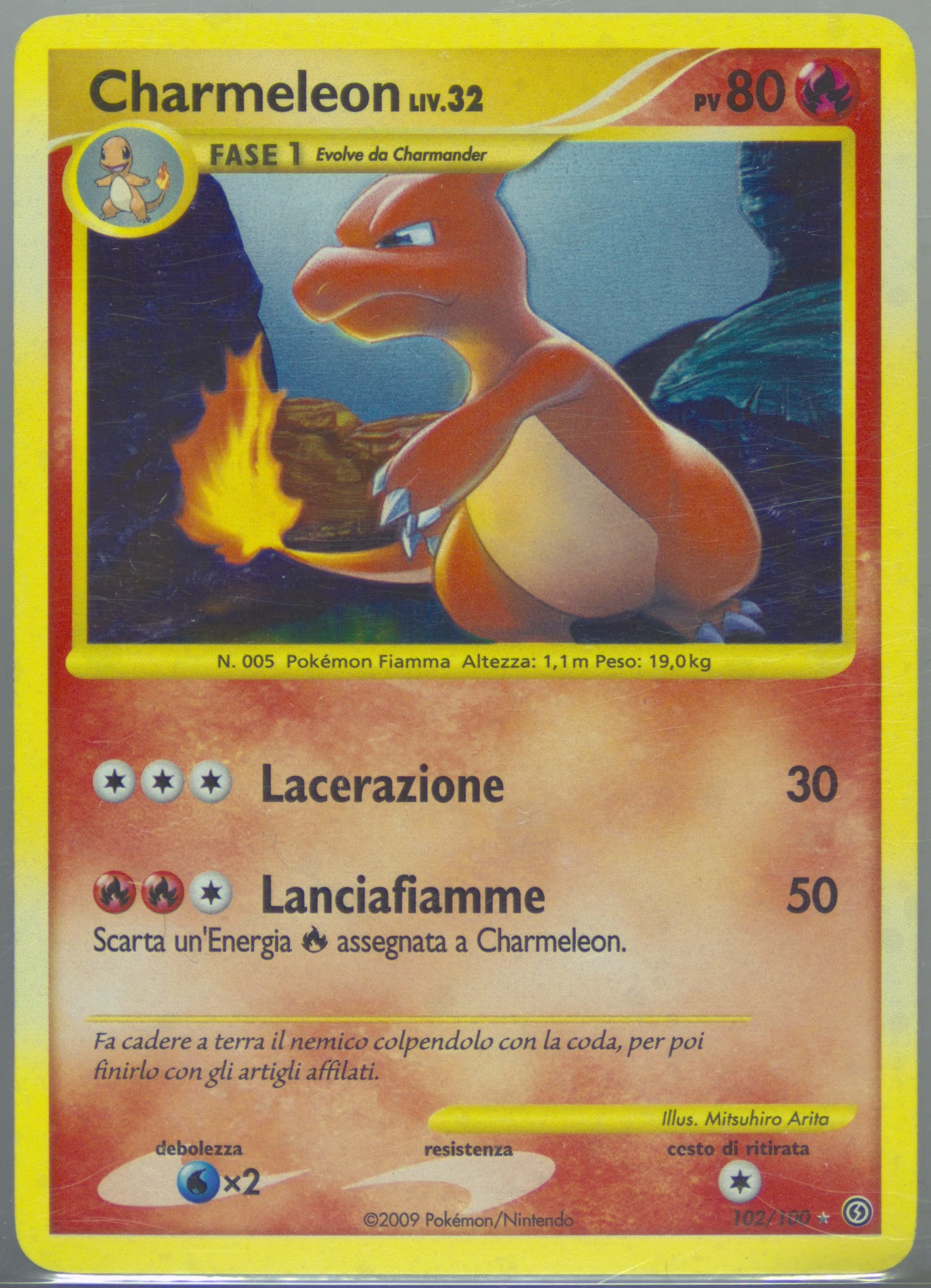 Charmeleon-Holo Italian (102) 2008 Pokemon Diamond & Pearl Stormfront
