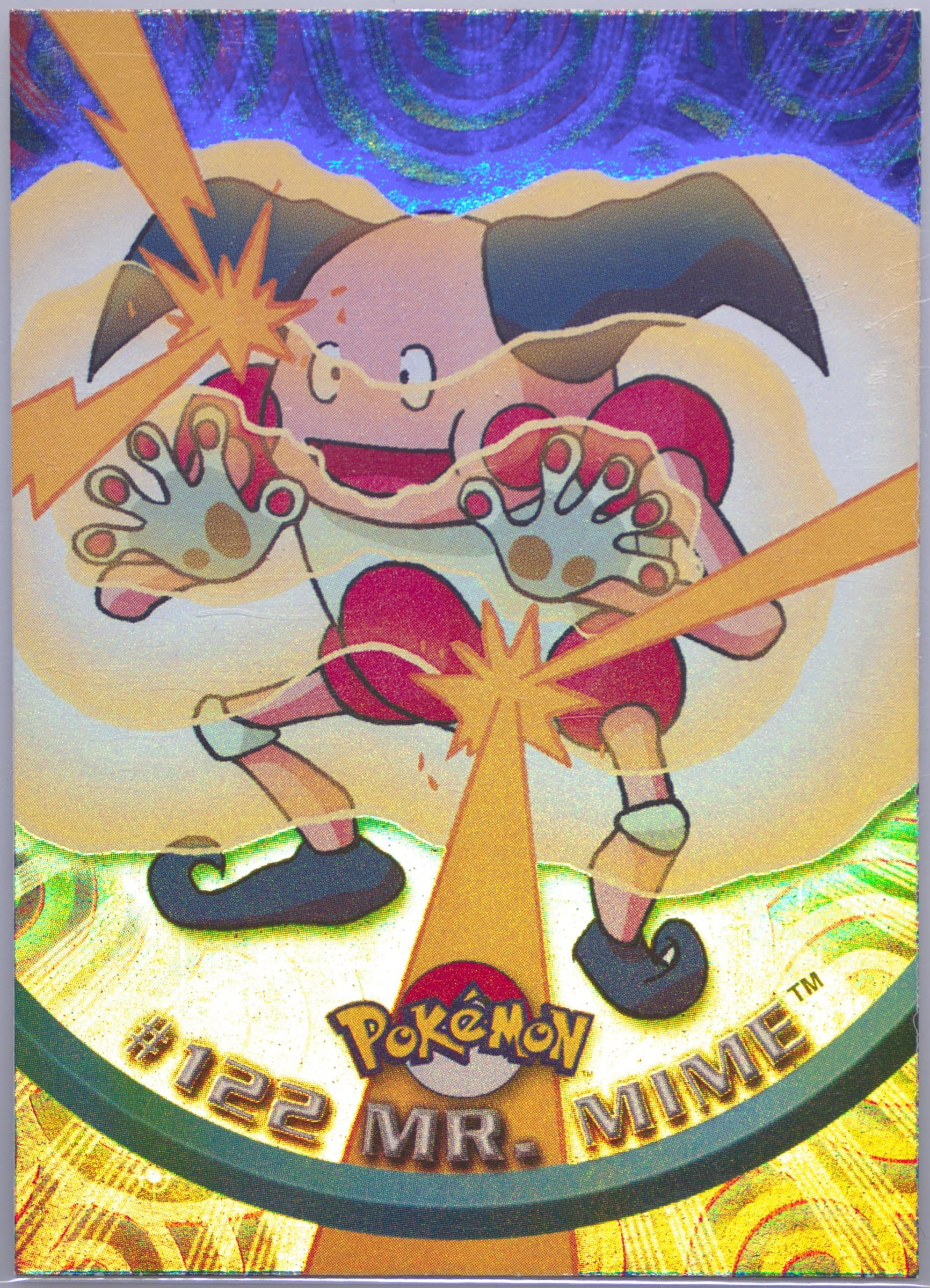 Mr. Mime Rainbow Foil (122) 2000 Topps Pokemon TV Animation Series 3