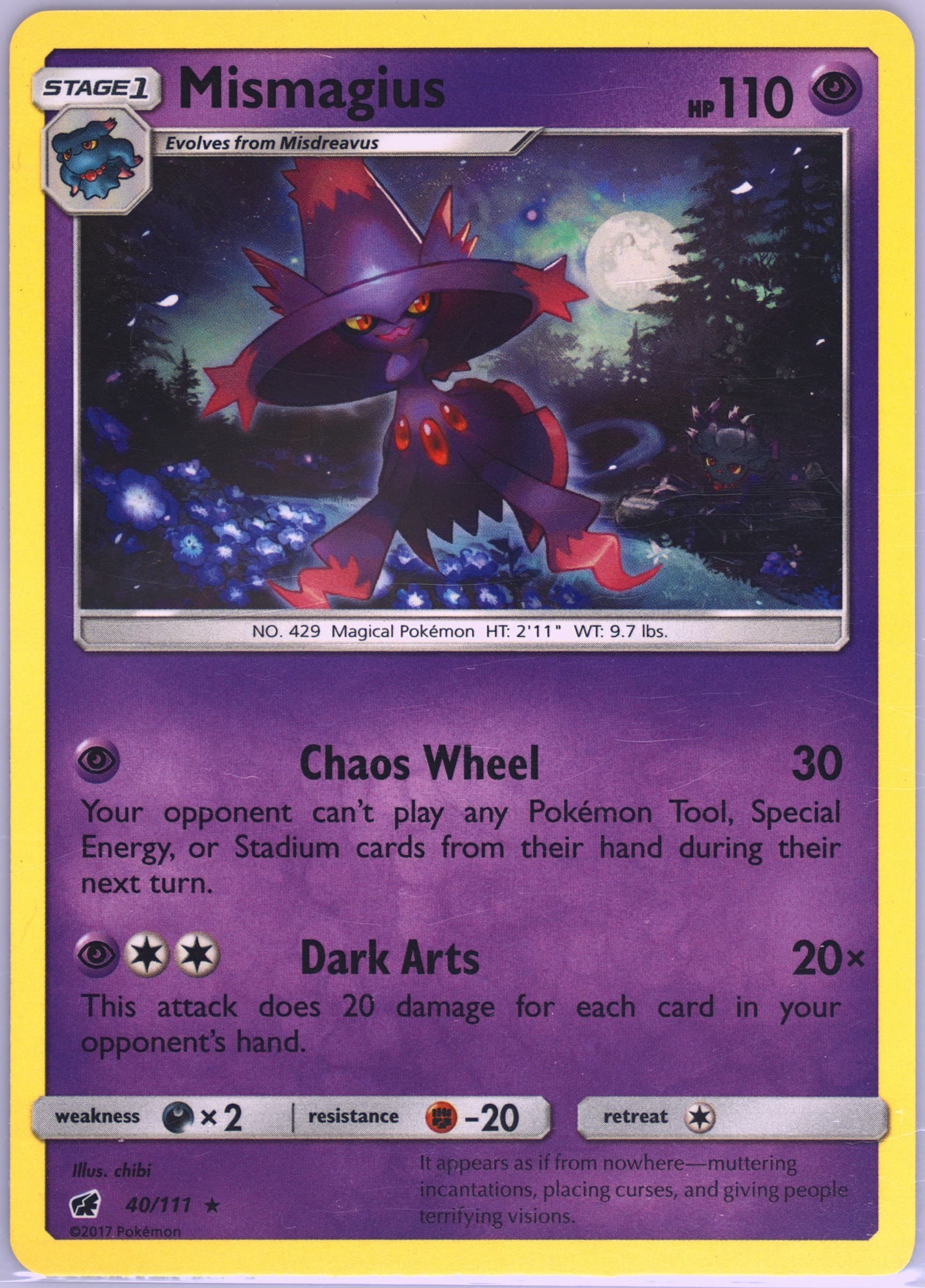 Mismagius (40) 2017 Pokemon Sun & Moon Crimson Invasion