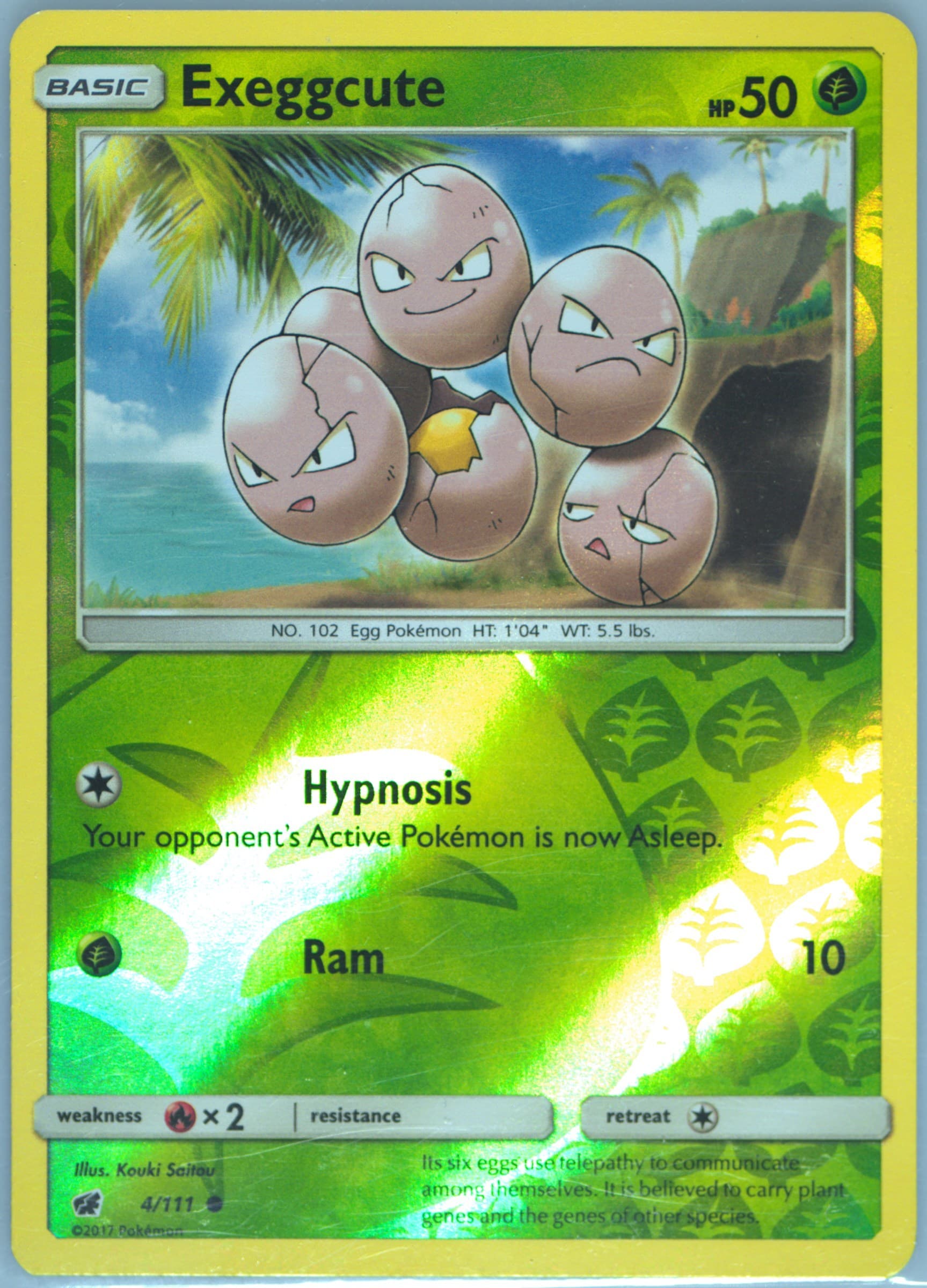 Exeggcute-Reverse Foil (4) 2017 Pokemon Sun & Moon Crimson Invasion