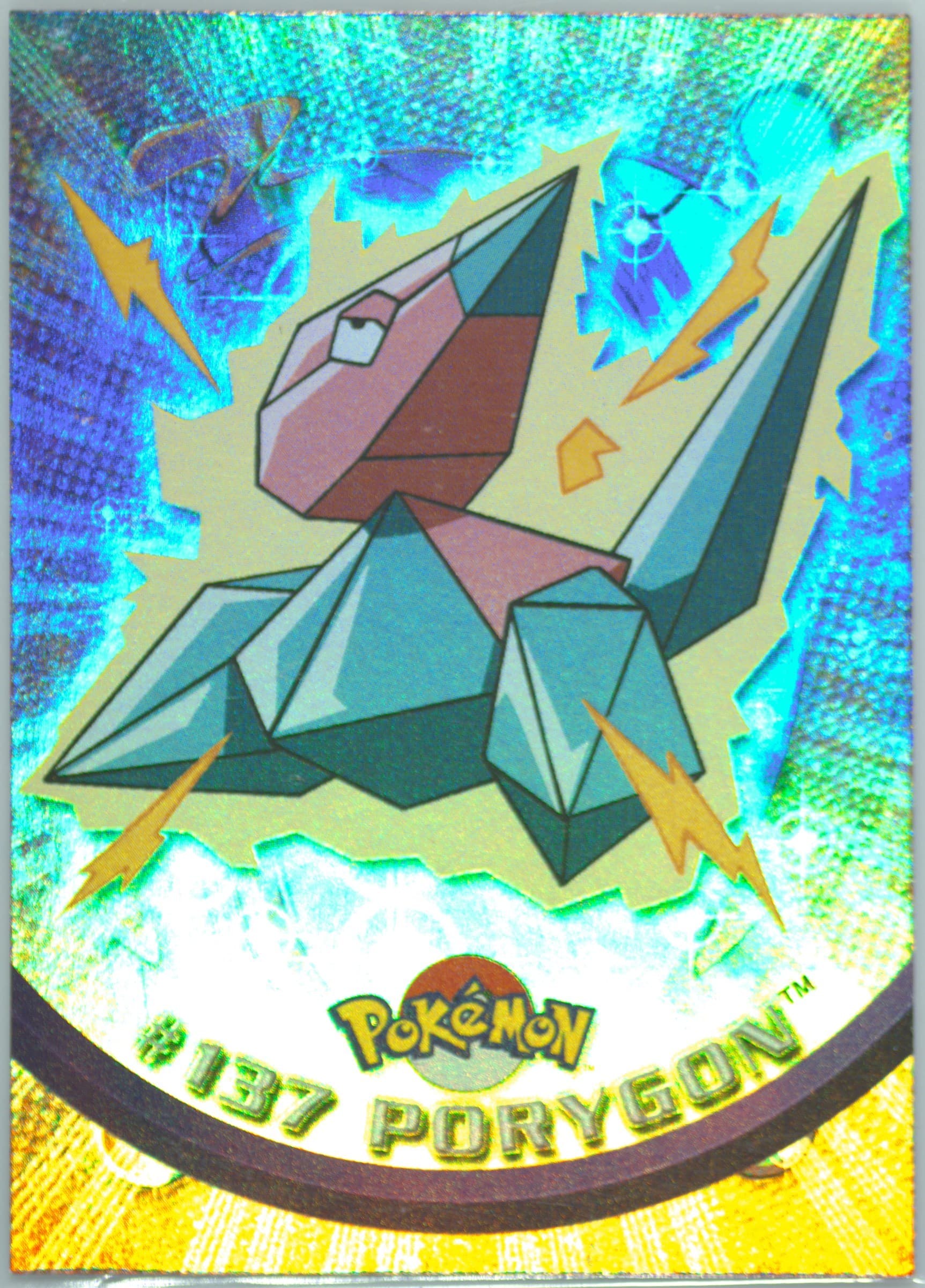 Porygon Rainbow Foil (137) 2000 Topps Pokemon TV Animation Series 3