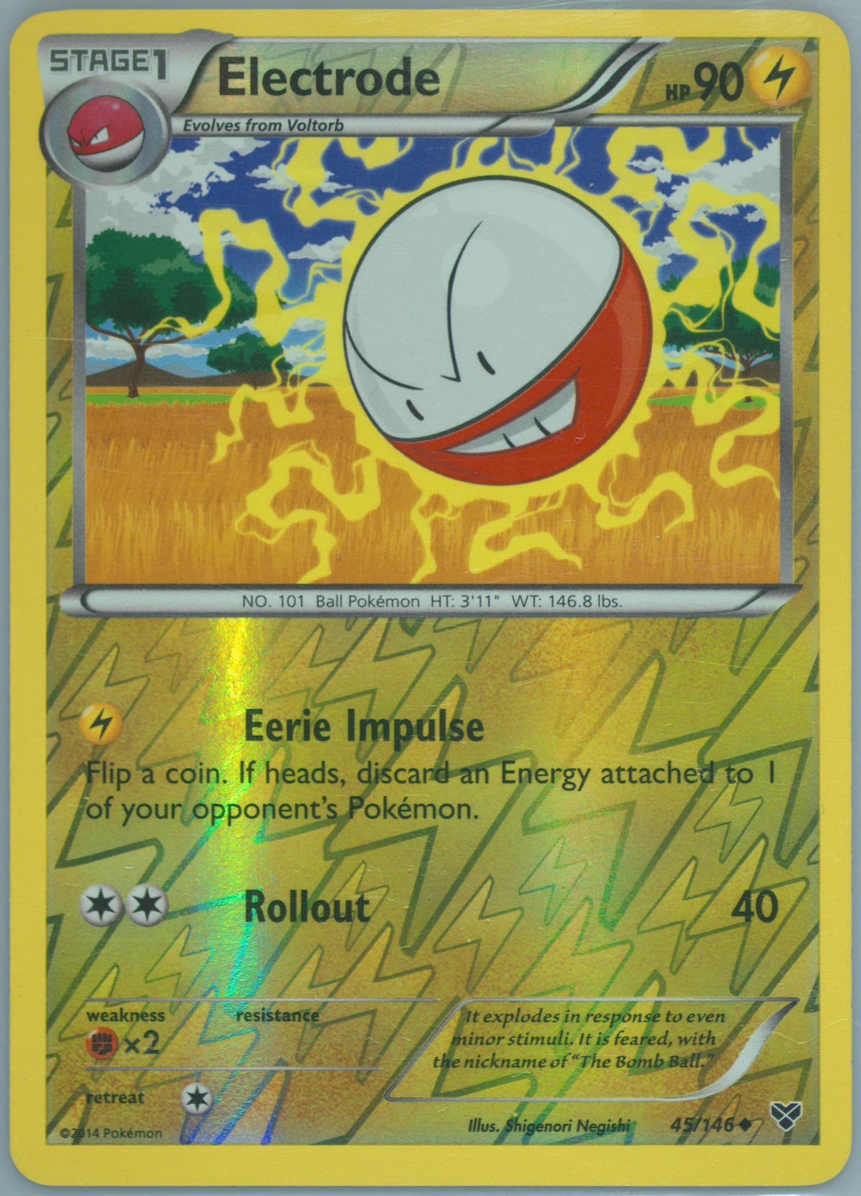 Electrode-Reverse Foil (45) 2014 Pokemon XY