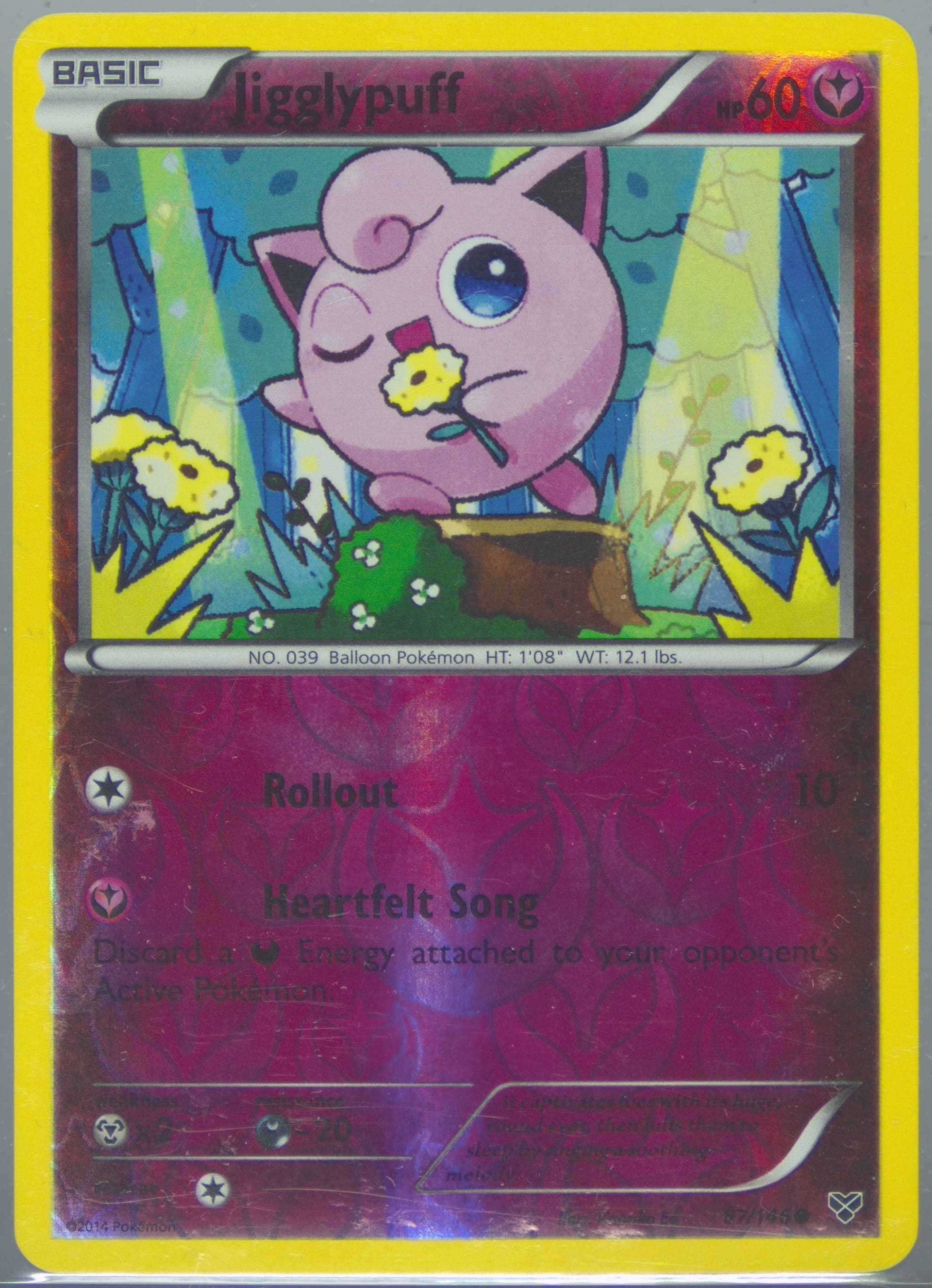 Jigglypuff-Reverse Foil (87) 2014 Pokemon XY