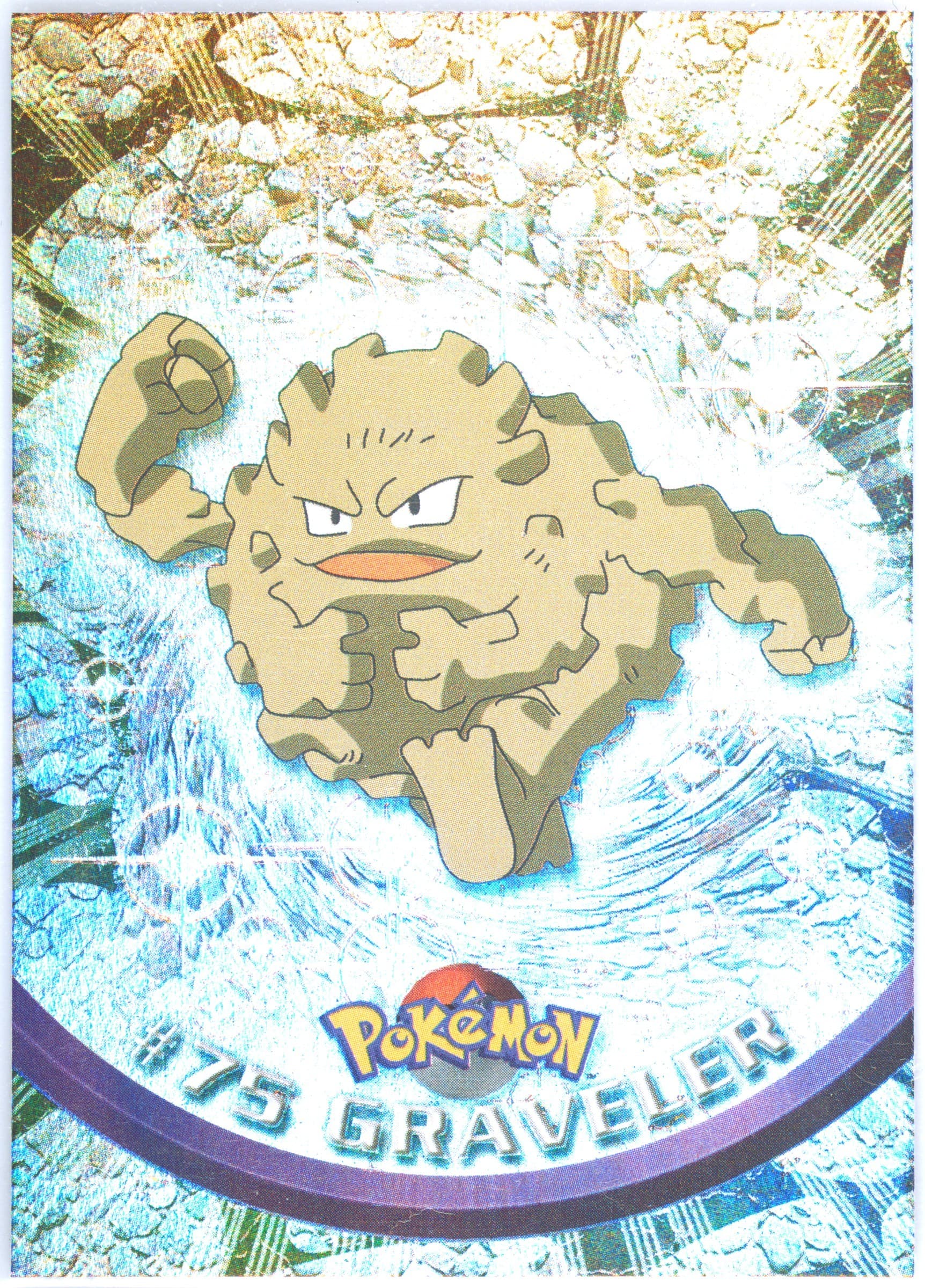 Graveler Rainbow Foil (75) 1999 Topps Pokemon TV
