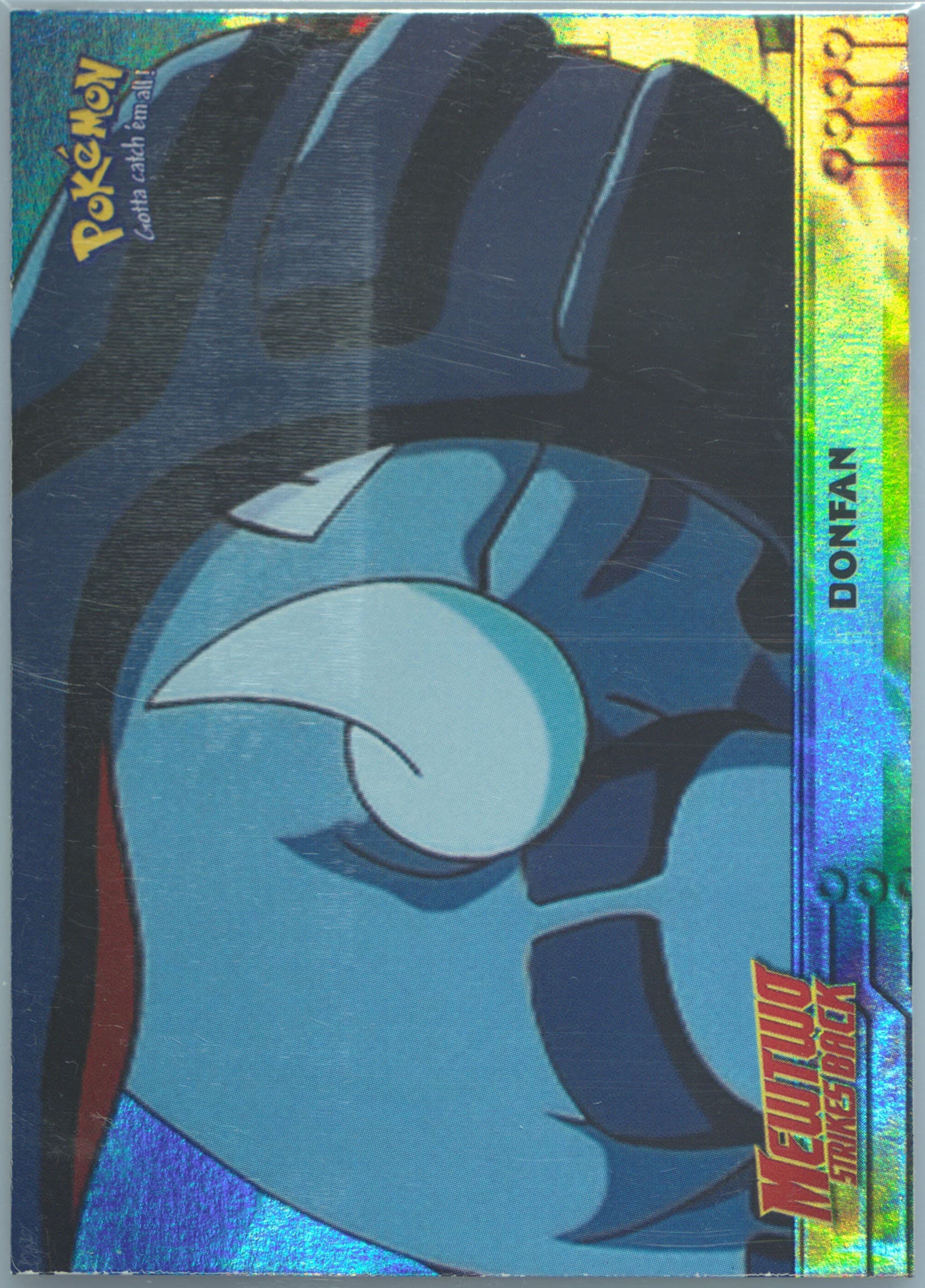 Movie Edition Donfan-Rainbow Foil (11) 1999 Topps Pokemon the Movie Edt