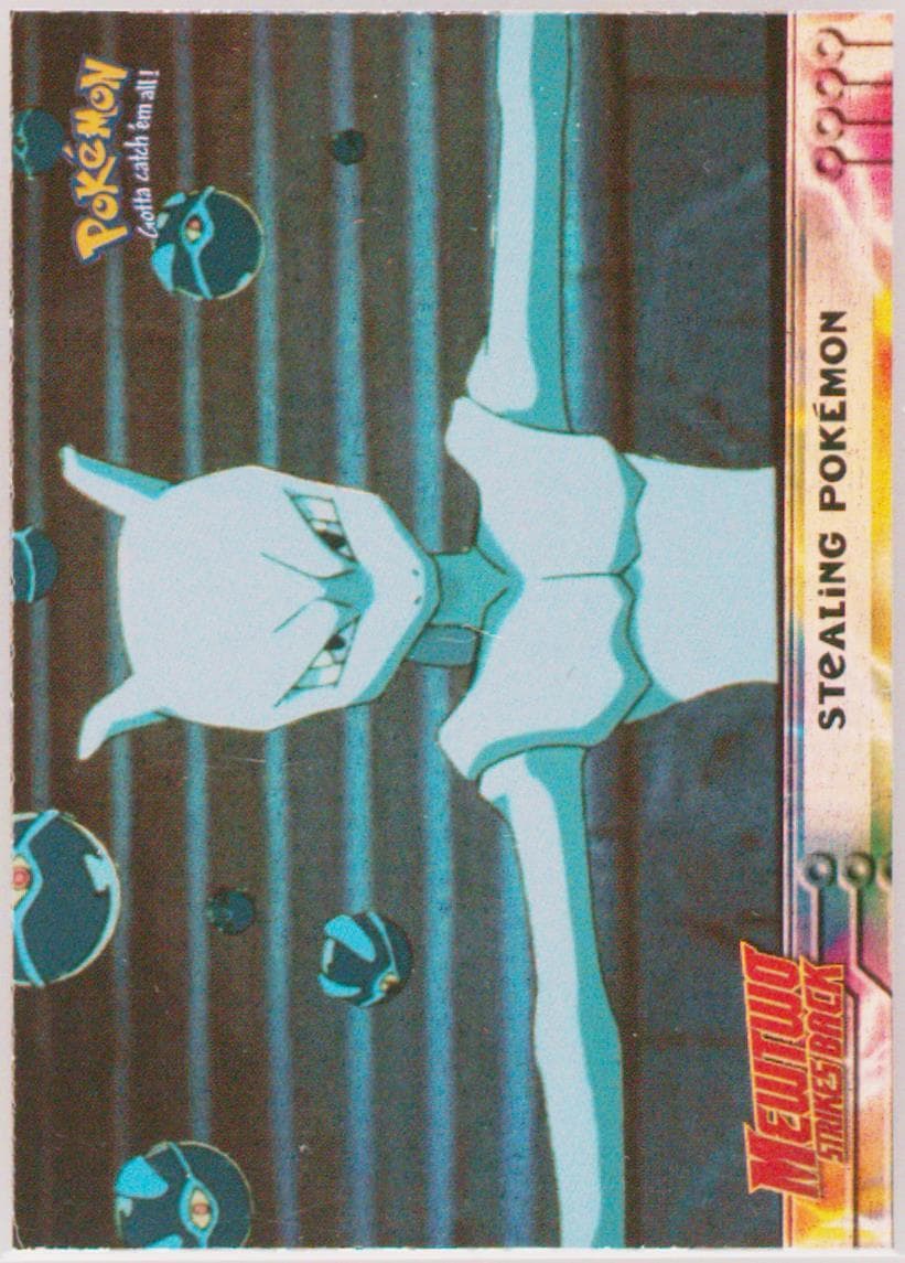 Movie Edition Stealing Pokemon-Rainbow Foil (27) 1999 Topps Pokemon the Movie Edt