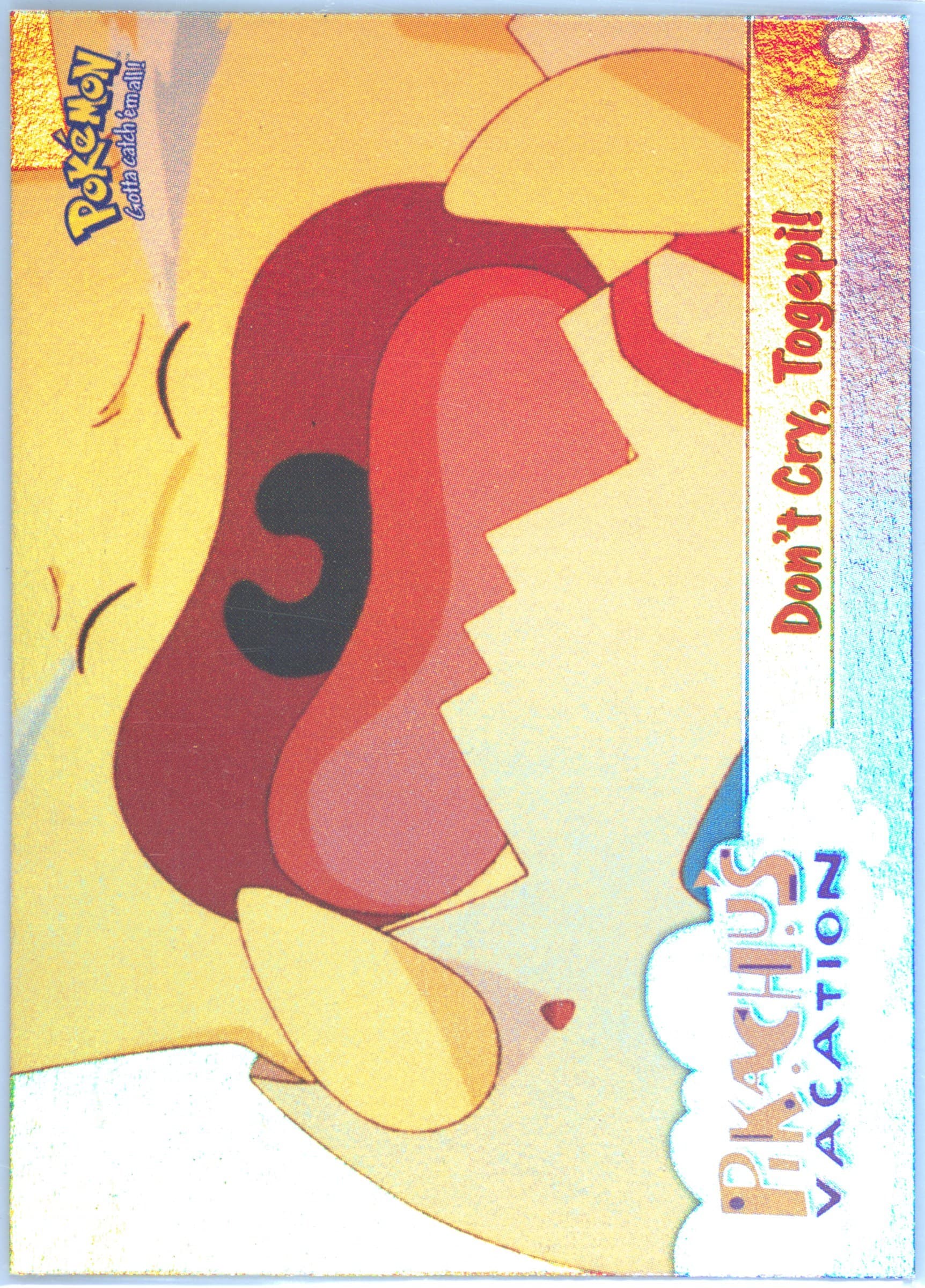 Movie Edition Don't Cry, Togepi!-Rainbow Foil (43) 1999 Topps Pokemon the Movie Edt
