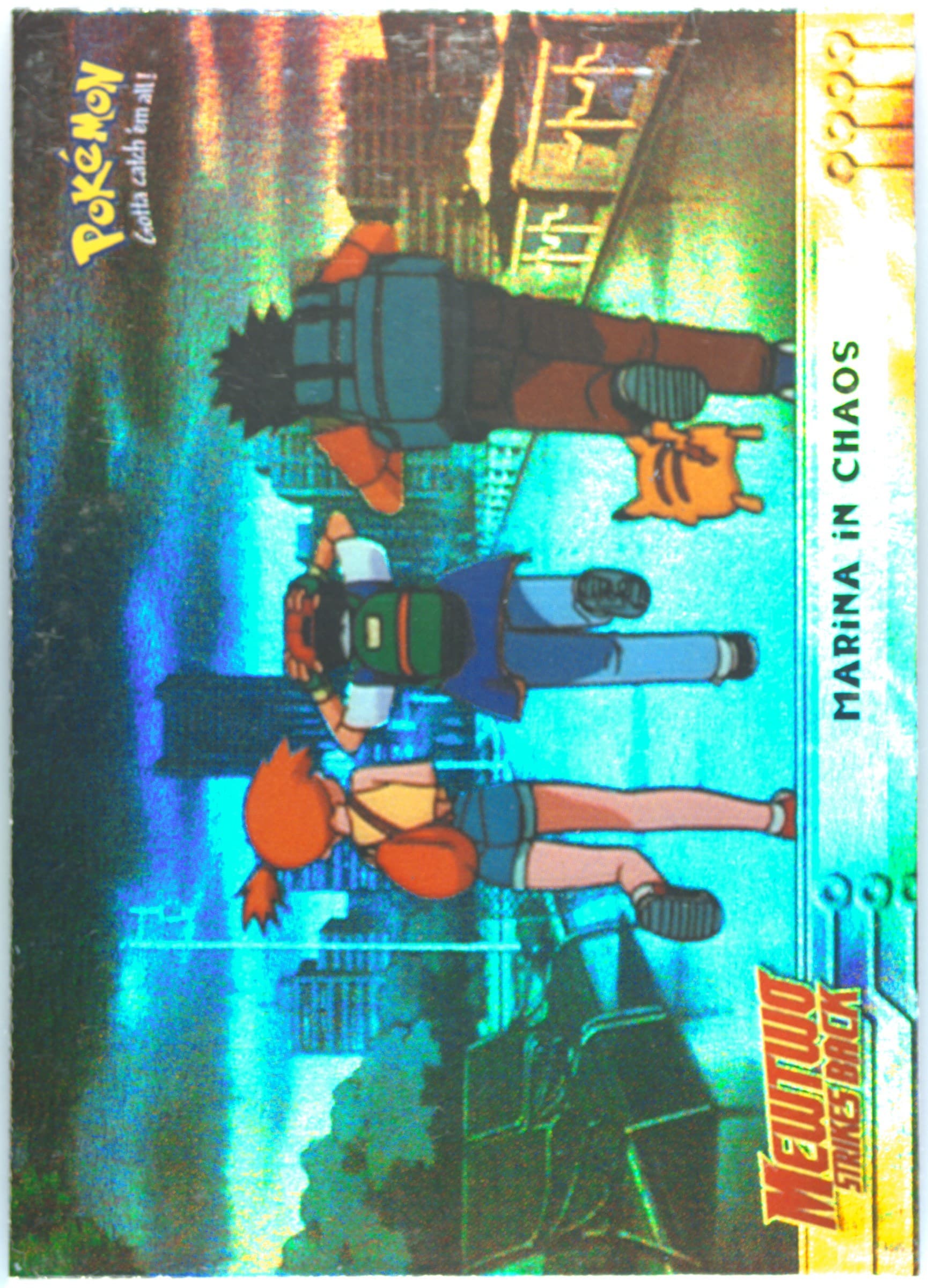 Movie Edition Marina in Chaos-Rainbow Foil (14) 1999 Topps Pokemon the Movie Edt
