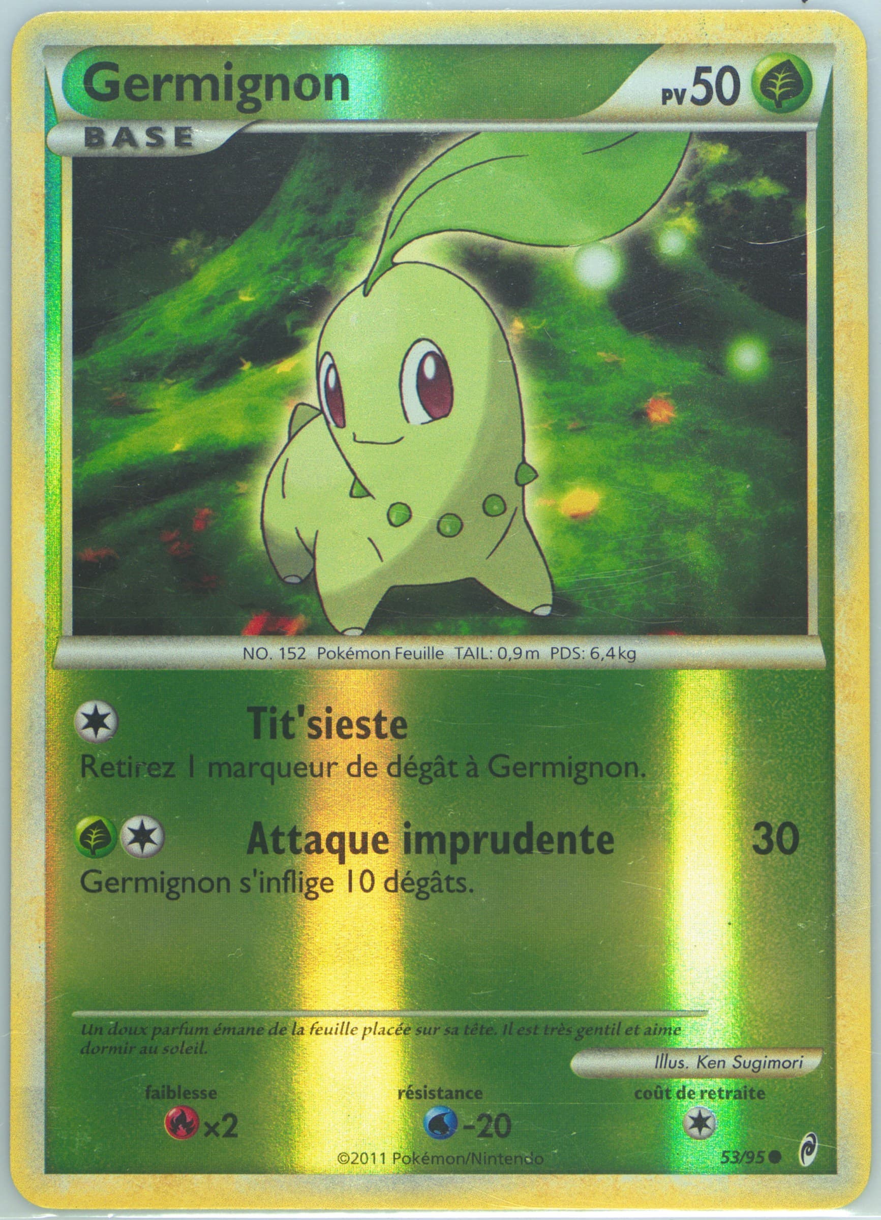 Germignon-Reverse Foil French (53) 2011 Pokemon Call of Legends