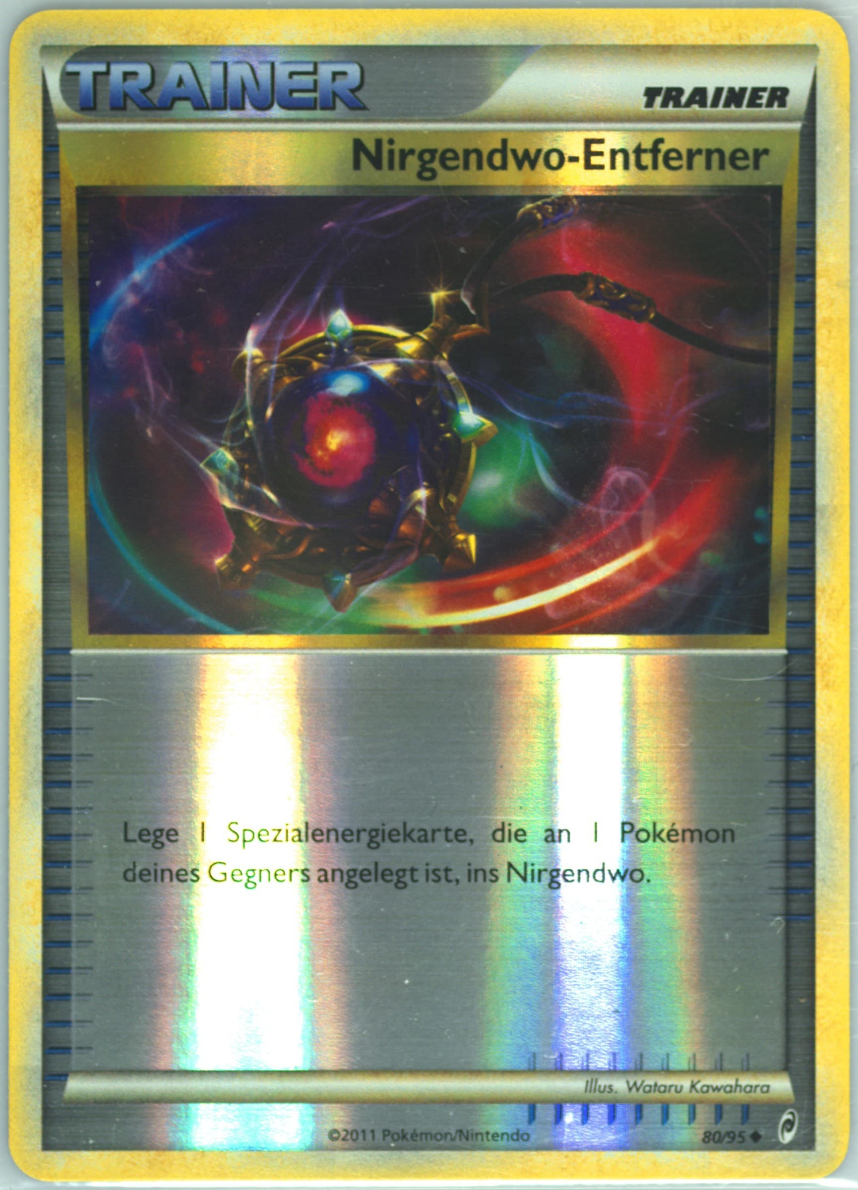 Nirgendwo-Entferner-Reverse Foil German (80) 2011 Pokemon Call of Legends