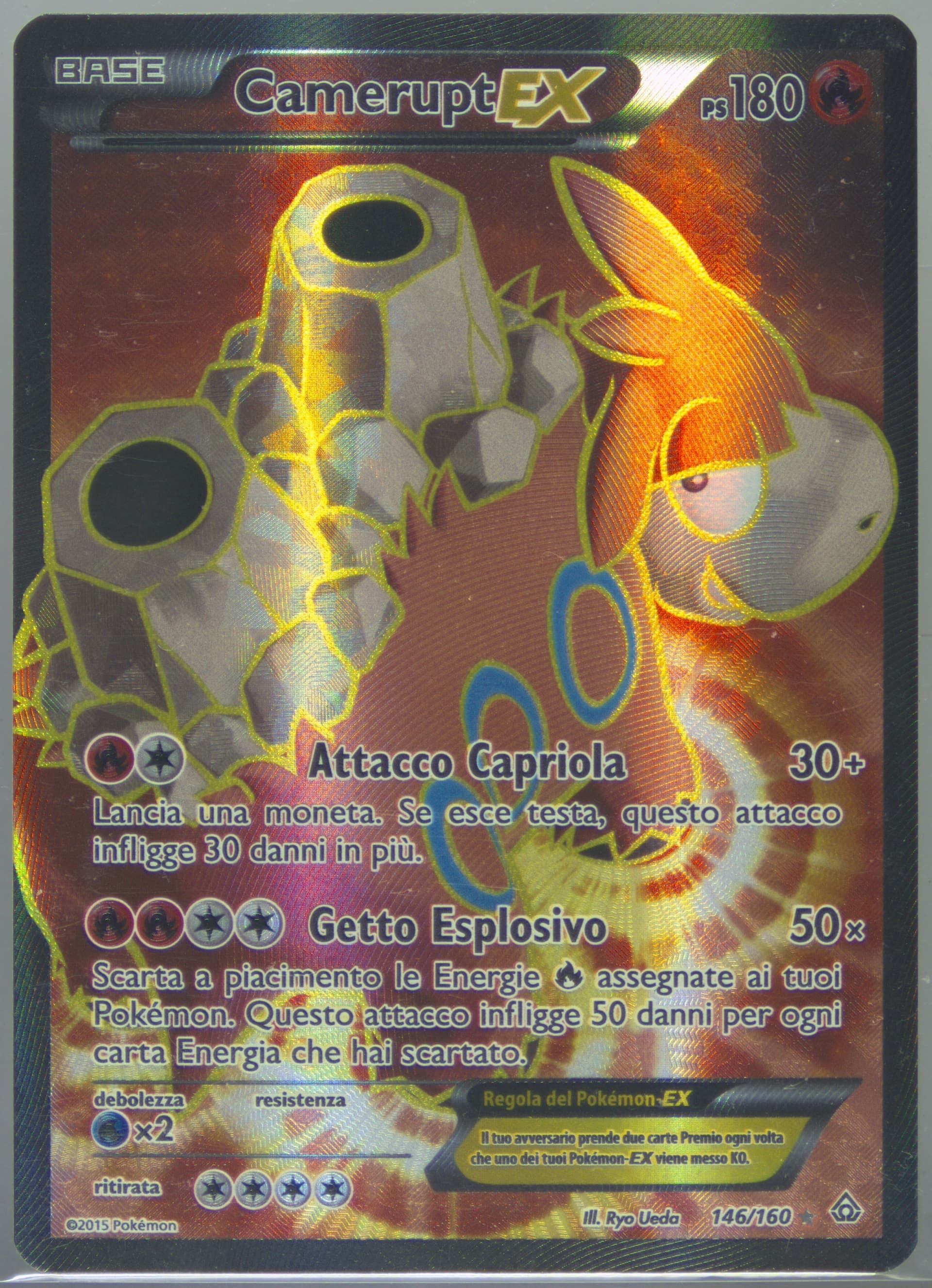 Full Art/Camerupt EX Italian (146) 2015 Pokemon XY Primal Clash