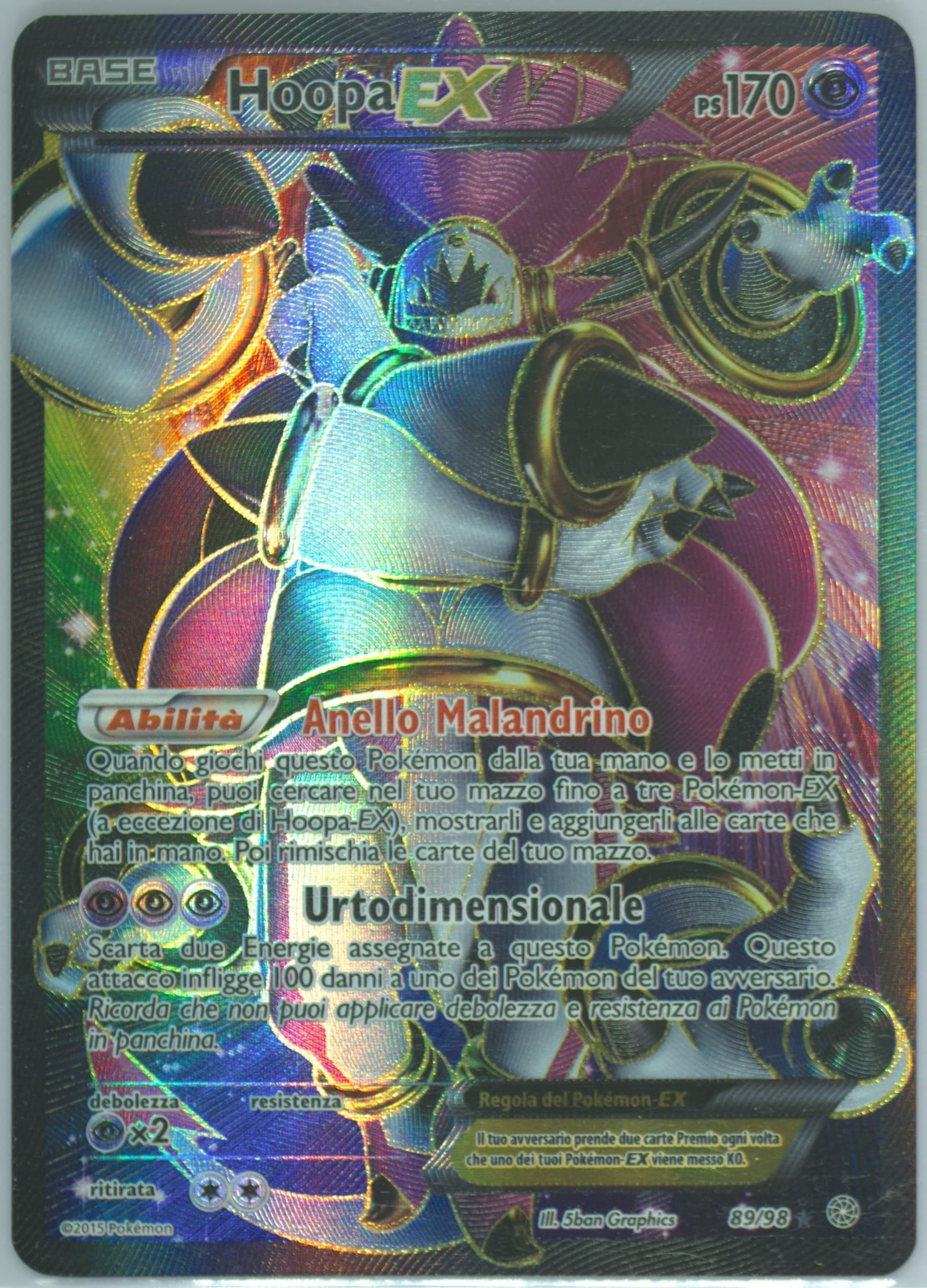 Full Art/Hoopa EX Italian (89) 2015 Pokemon XY Ancient Origins
