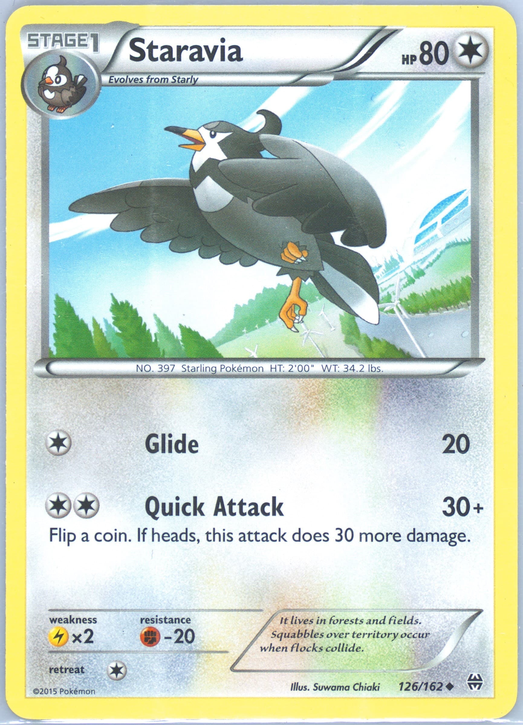 Staravia (126) 2015 Pokemon XY Breakthrough