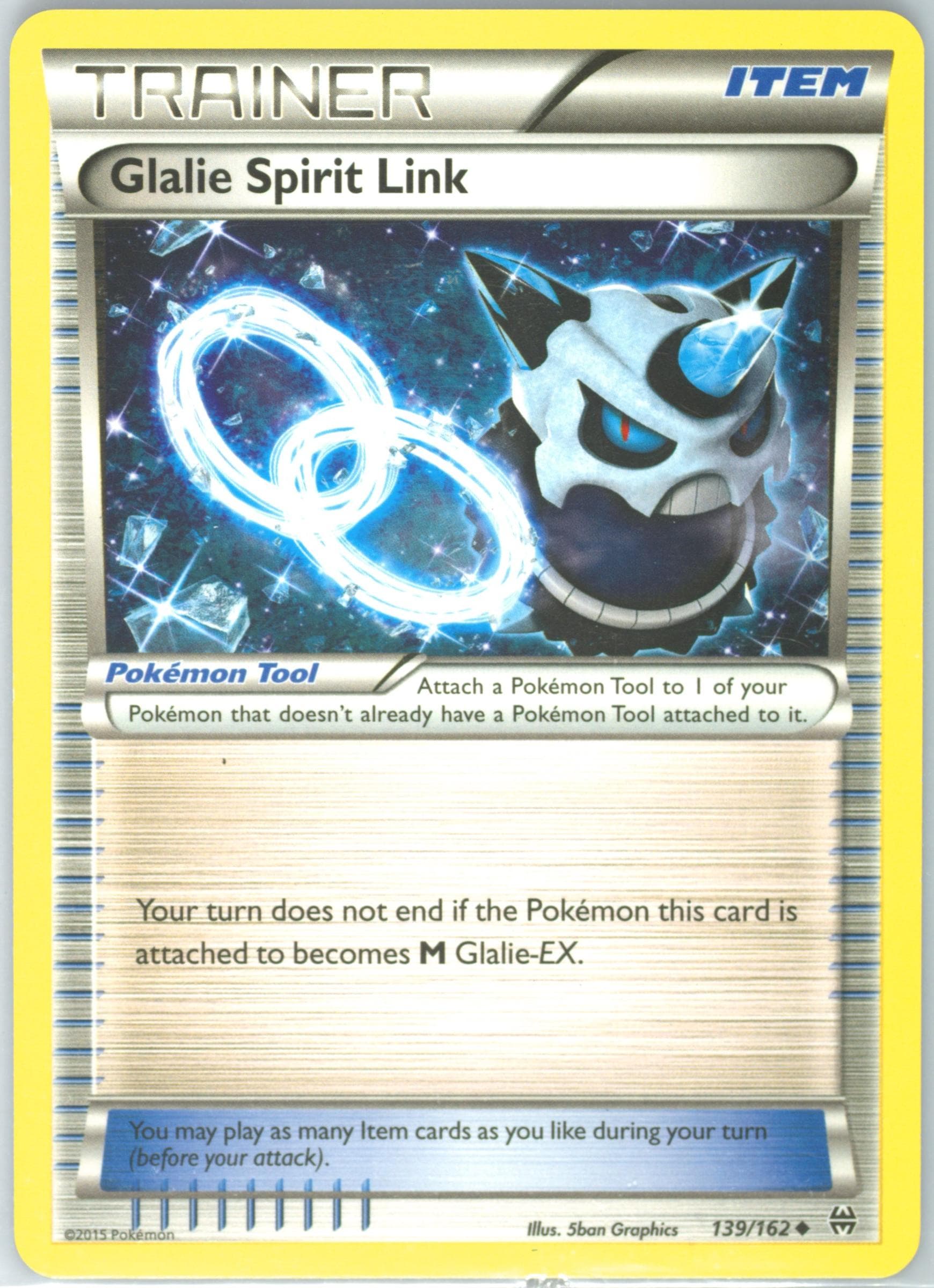 Glalie Spirit Link (139) 2015 Pokemon XY Breakthrough