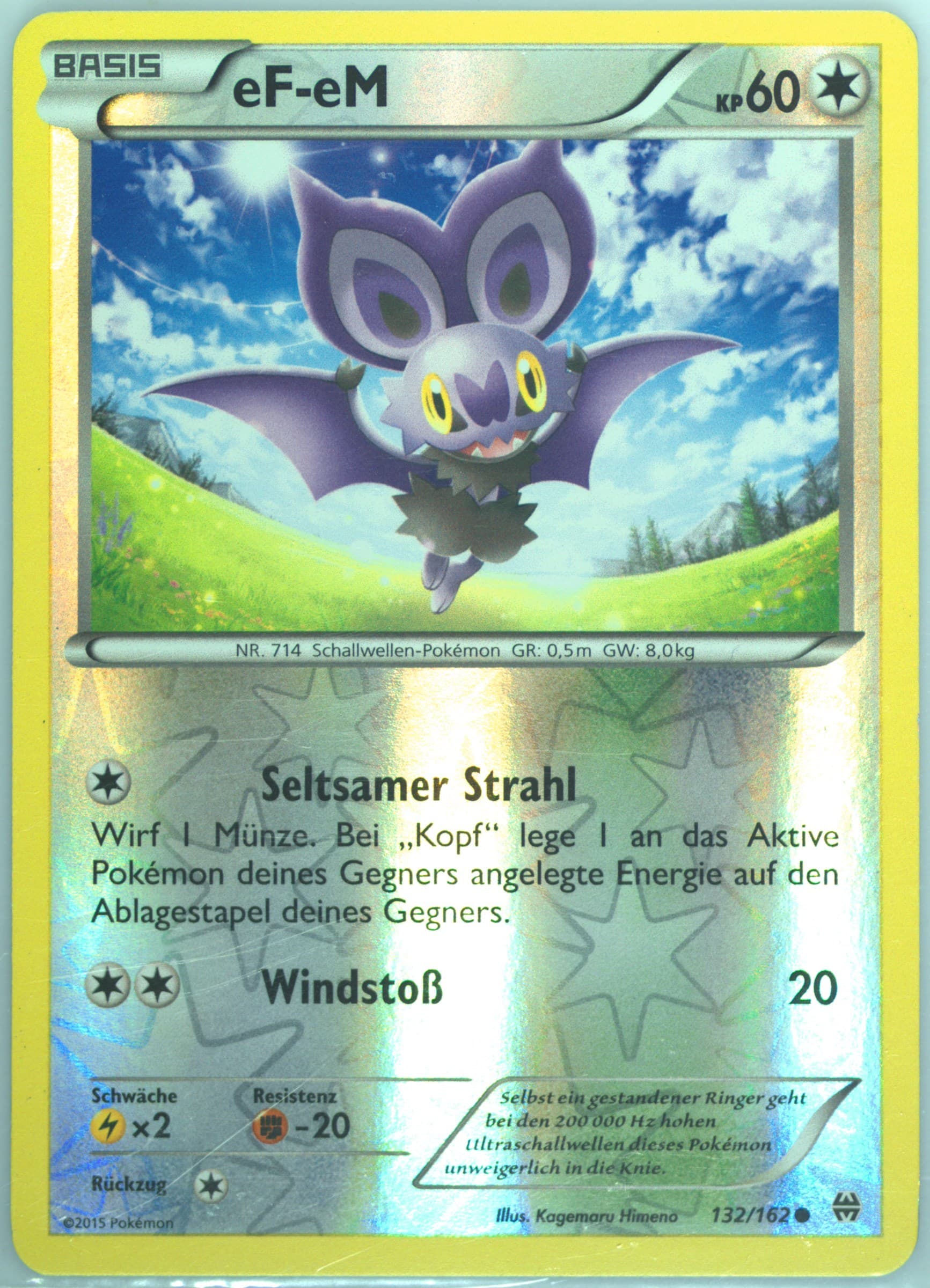 EF-EM-Reverse Foil German (132) 2015 Pokemon XY Breakthrough
