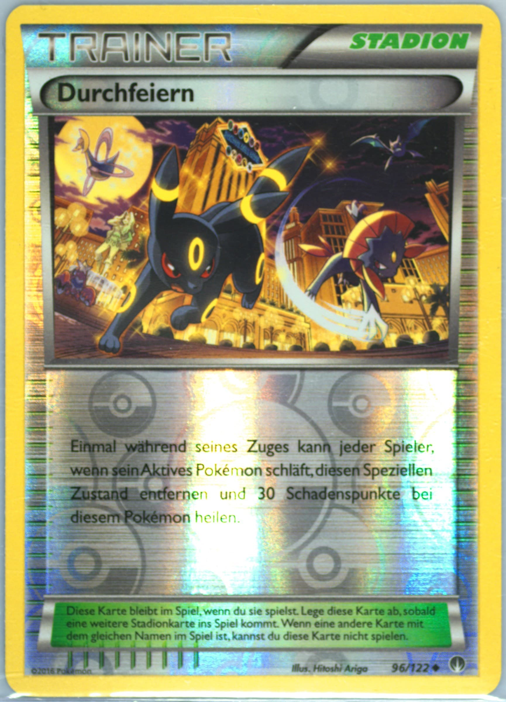 Durchfeiern-Reverse Foil German (96) 2016 Pokemon XY Breakpoint