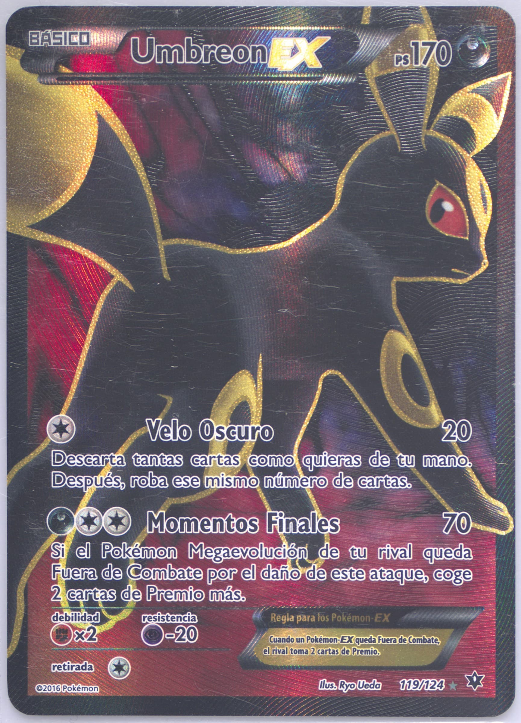 Full Art/Umbreon EX Spanish (119) 2016 Pokemon XY Fates Collide