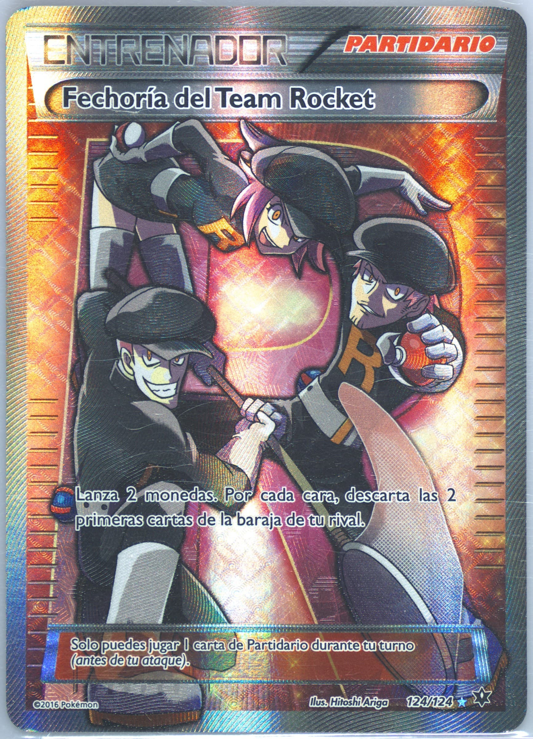 Full Art/Fechoria Del Team Rocket Spanish (124) 2016 Pokemon XY Fates Collide