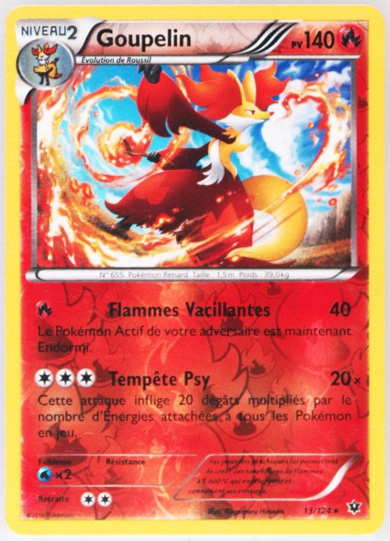 Goupelin-Reverse Foil French (13) 2016 Pokemon XY Fates Collide