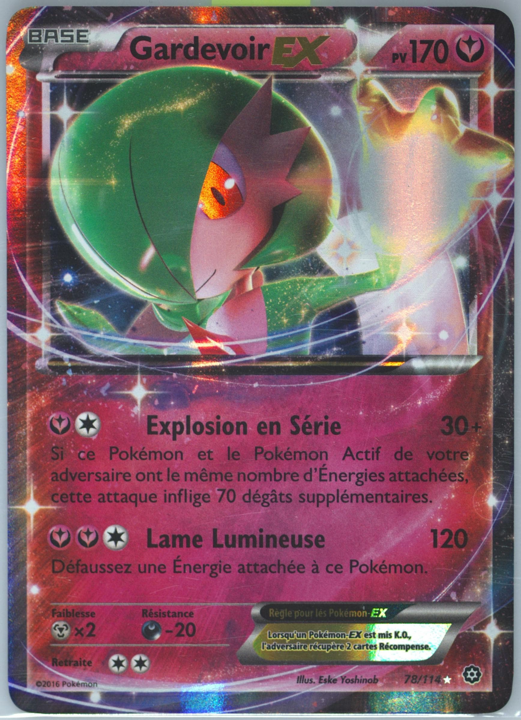 Gardevoir EX French (78) 2016 Pokemon XY Steam Siege