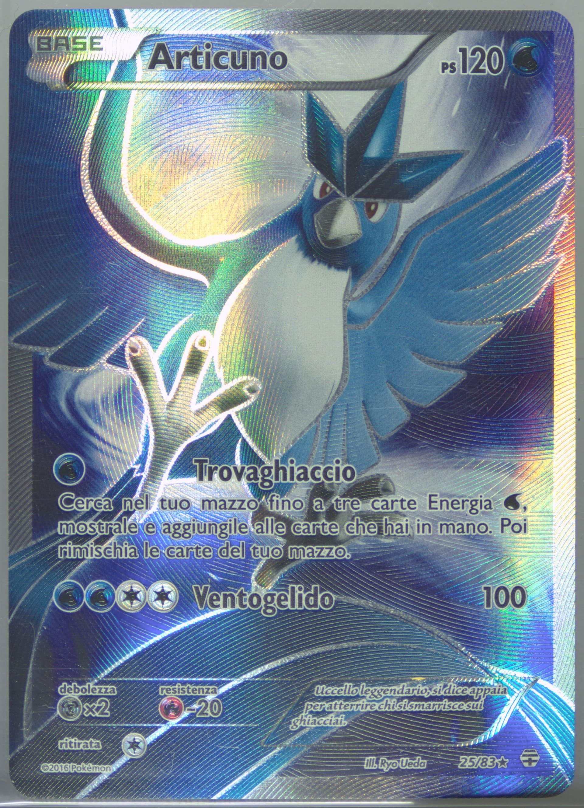 Full Art/Articuno Italian (25) 2016 Pokemon XY Generations