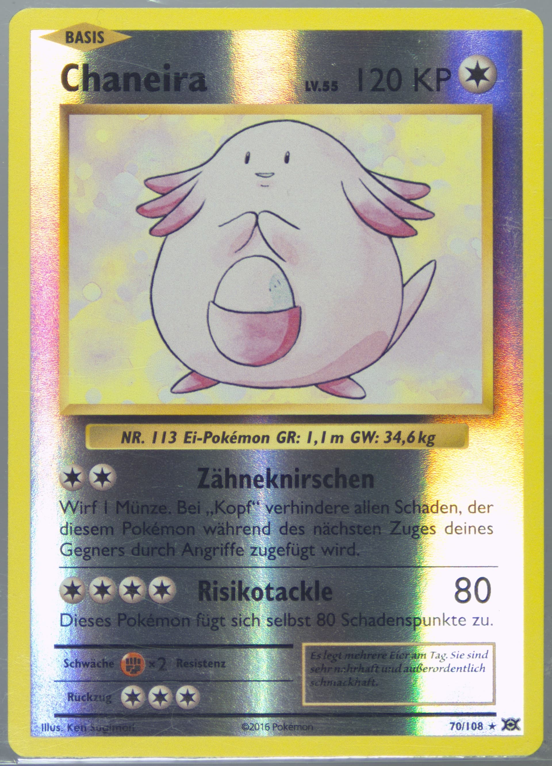 Chaneira-Reverse Foil German (70) 2016 Pokemon XY Evolutions