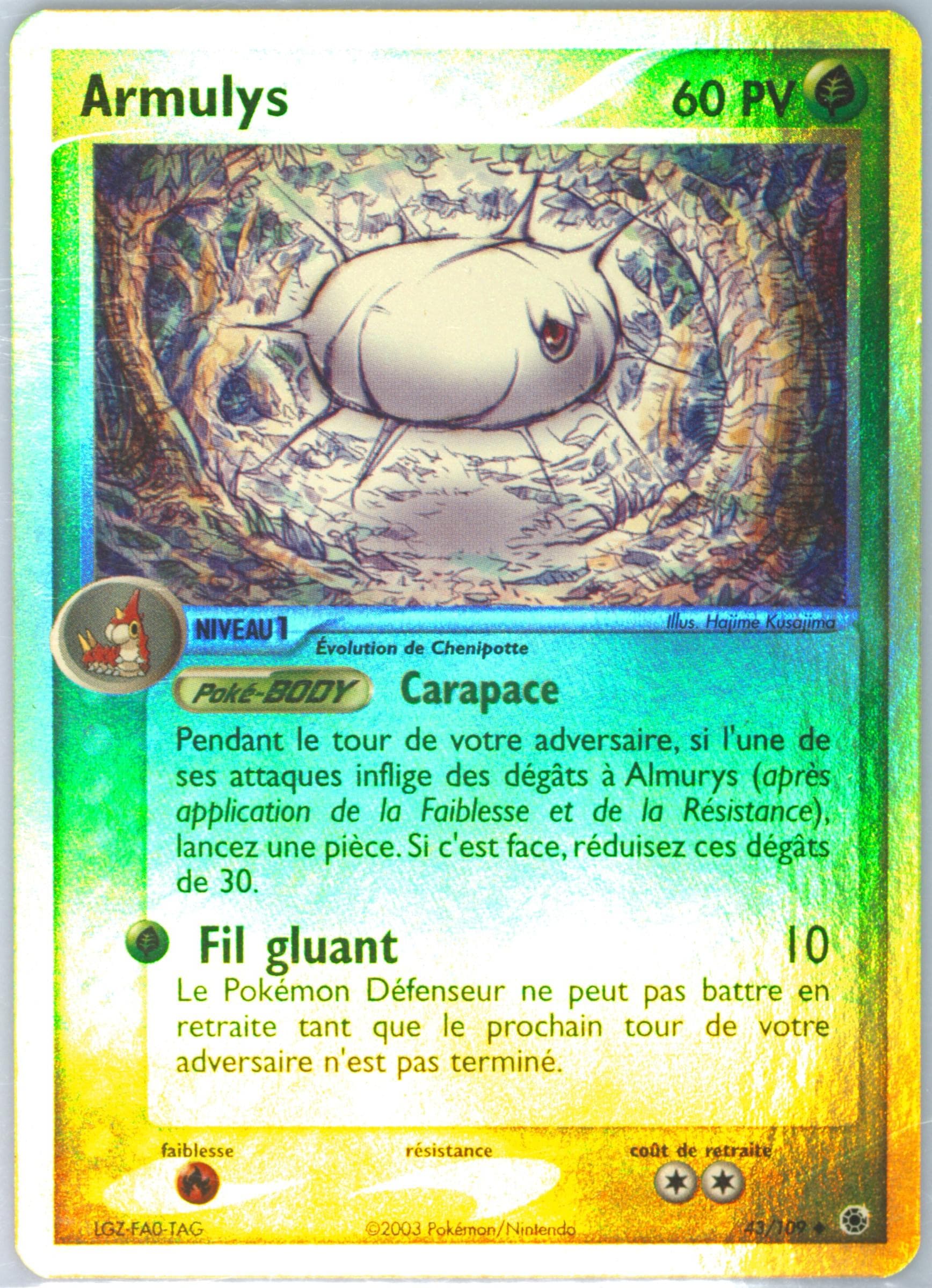 Armulys-Reverse Foil French (43) 2003 Pokemon EX Ruby & Sapphire