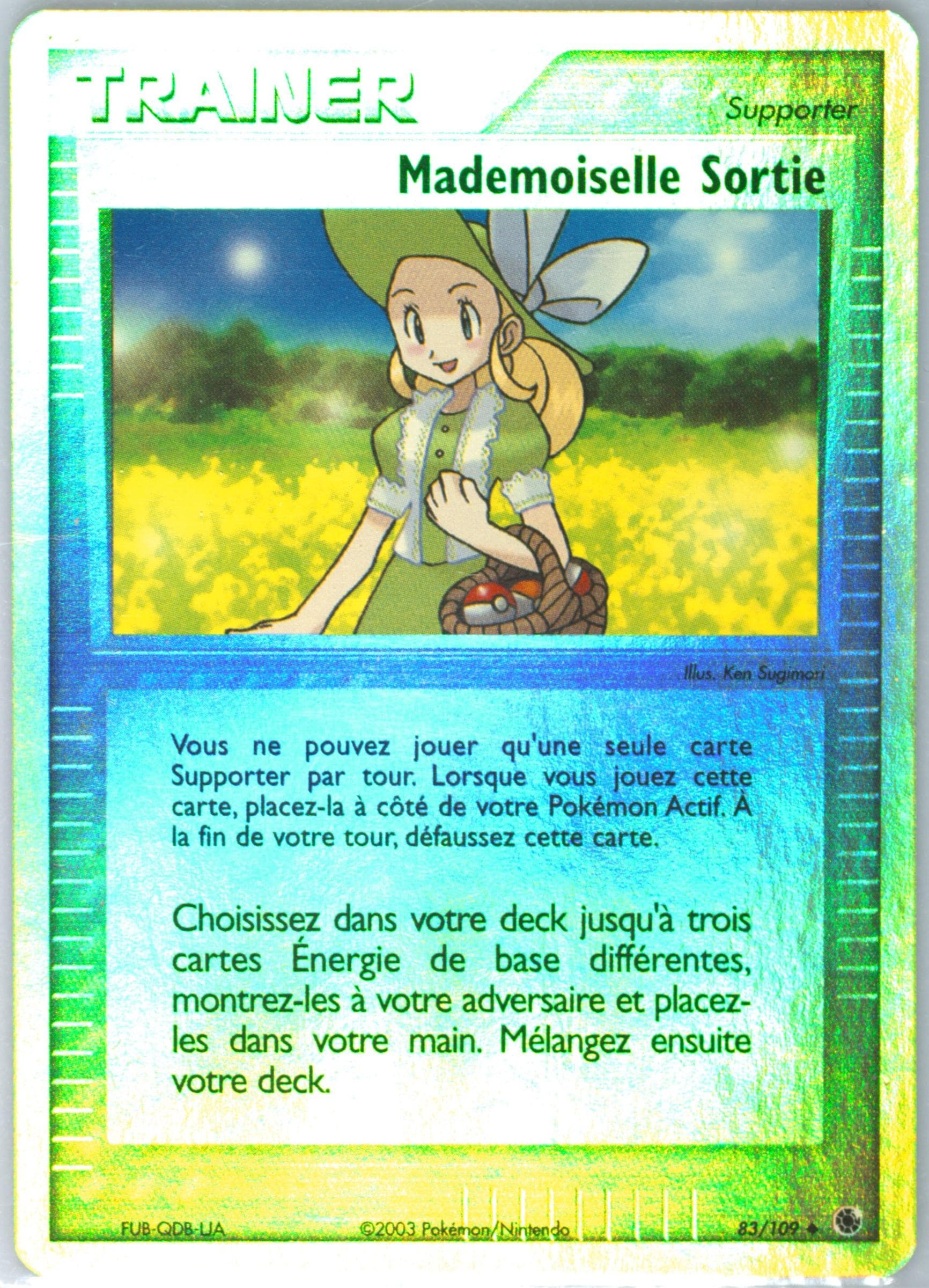 Mademoiselle Sortie-Reverse Foil French (83) 2003 Pokemon EX Ruby & Sapphire