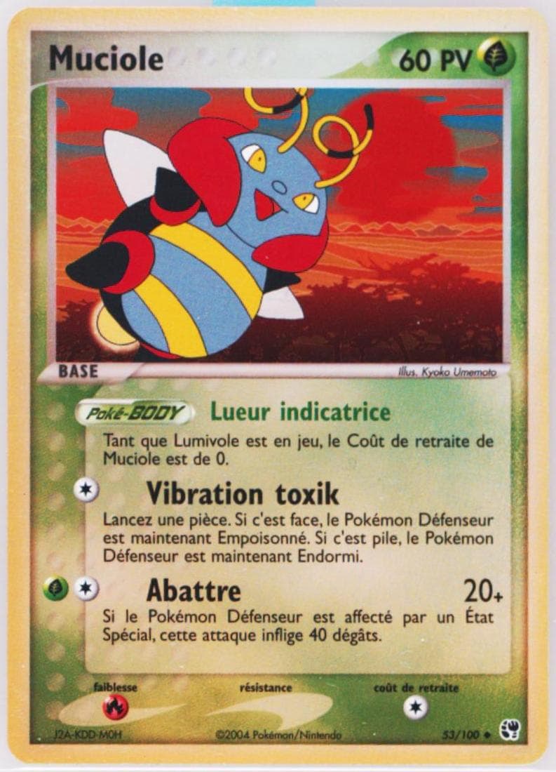 Muciole-Reverse Foil (53) 2004 Pokemon French EX Sandstorm