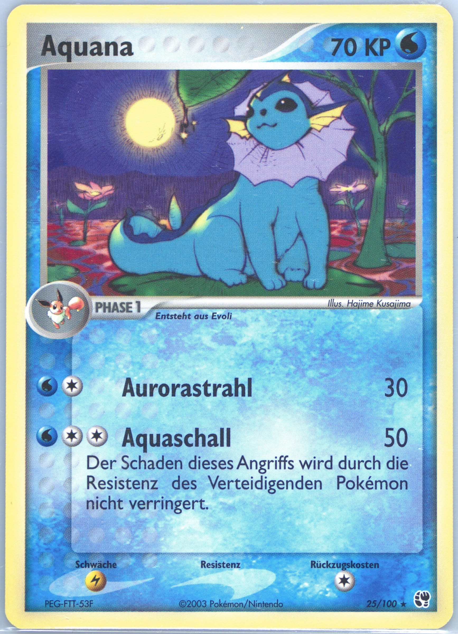 Aquana (25) 2004 Pokemon German EX Sandstorm