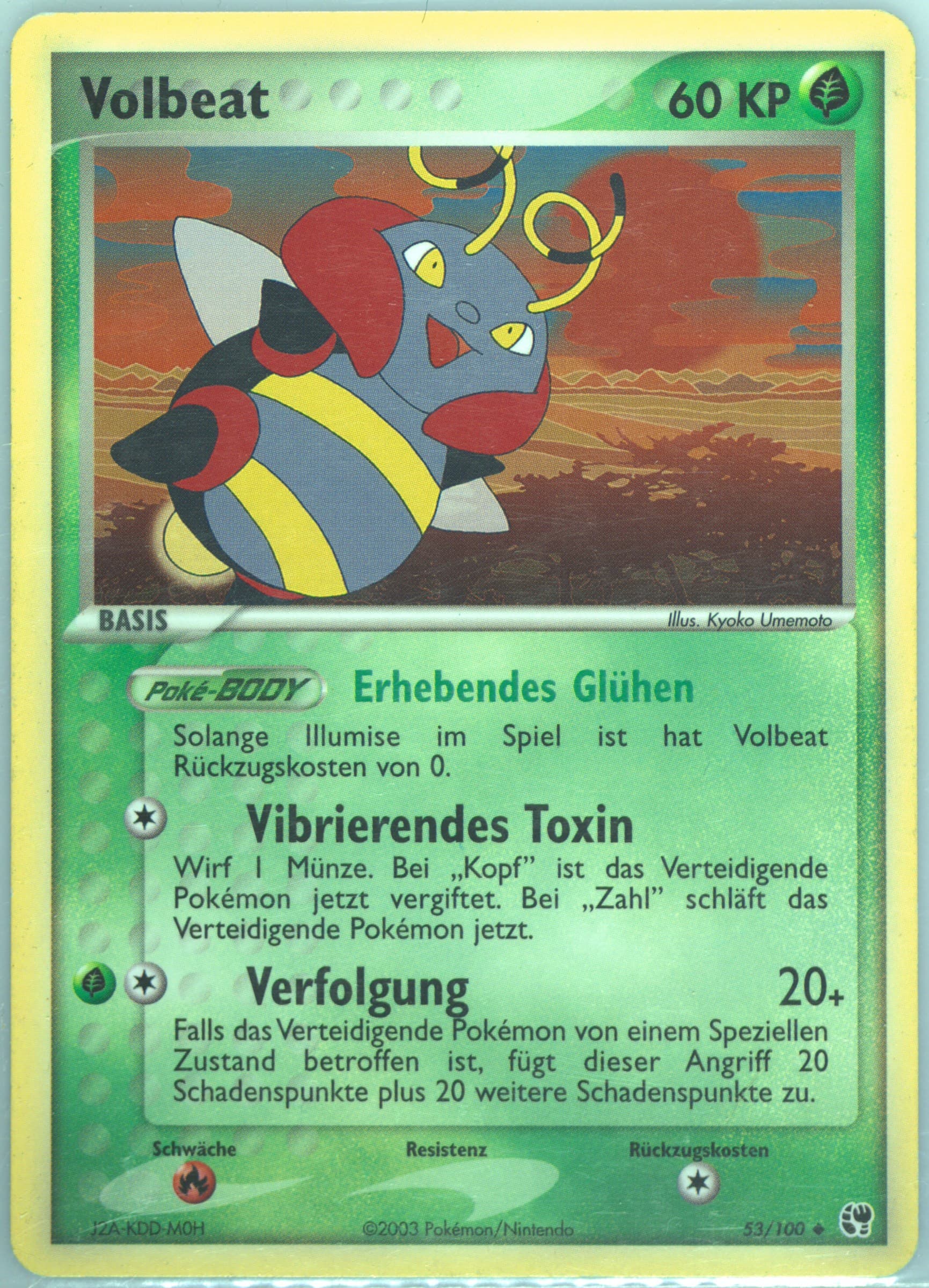 Volbeat (53) 2004 Pokemon German EX Sandstorm