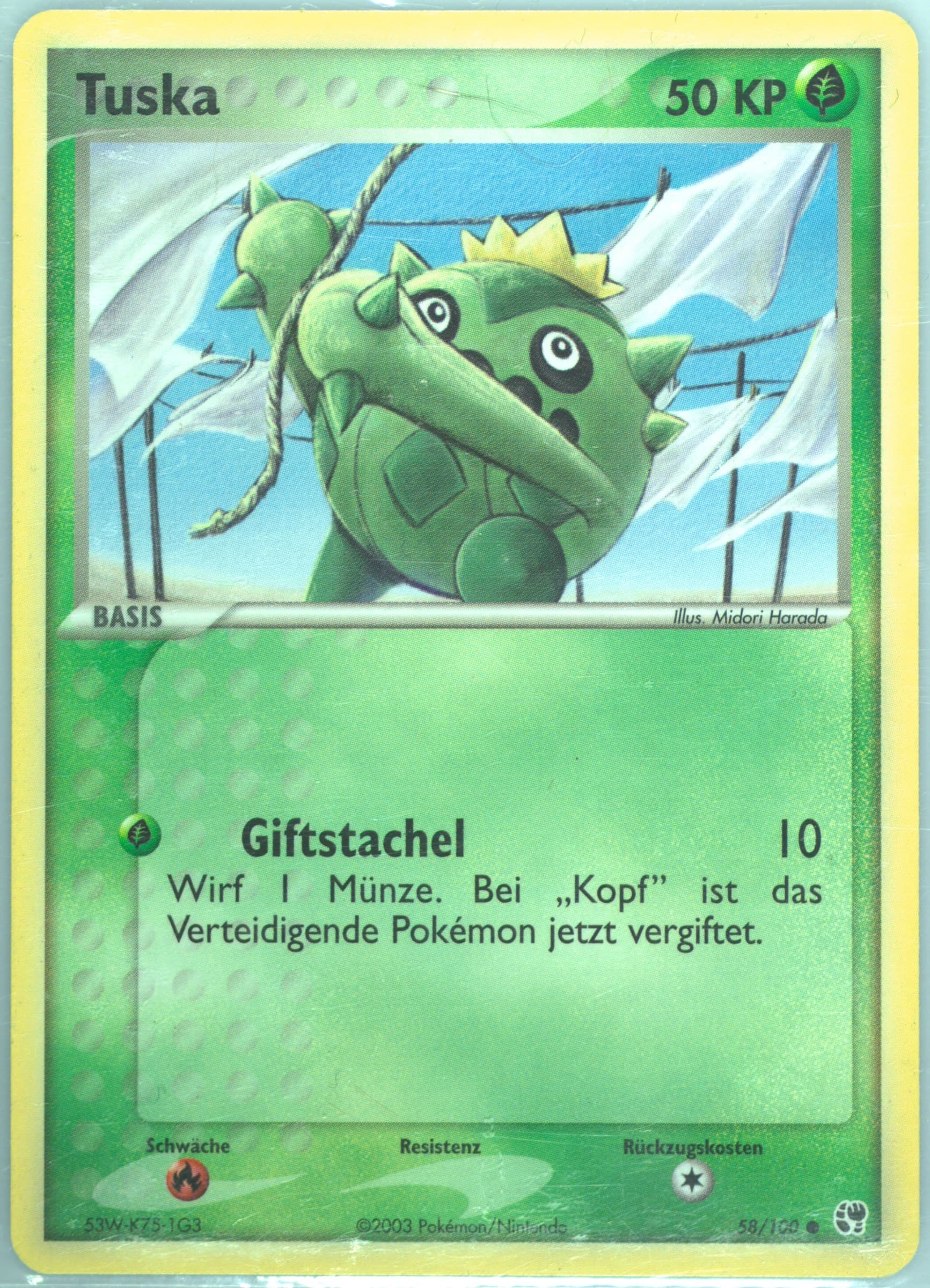 Tuska (58) 2004 Pokemon German EX Sandstorm