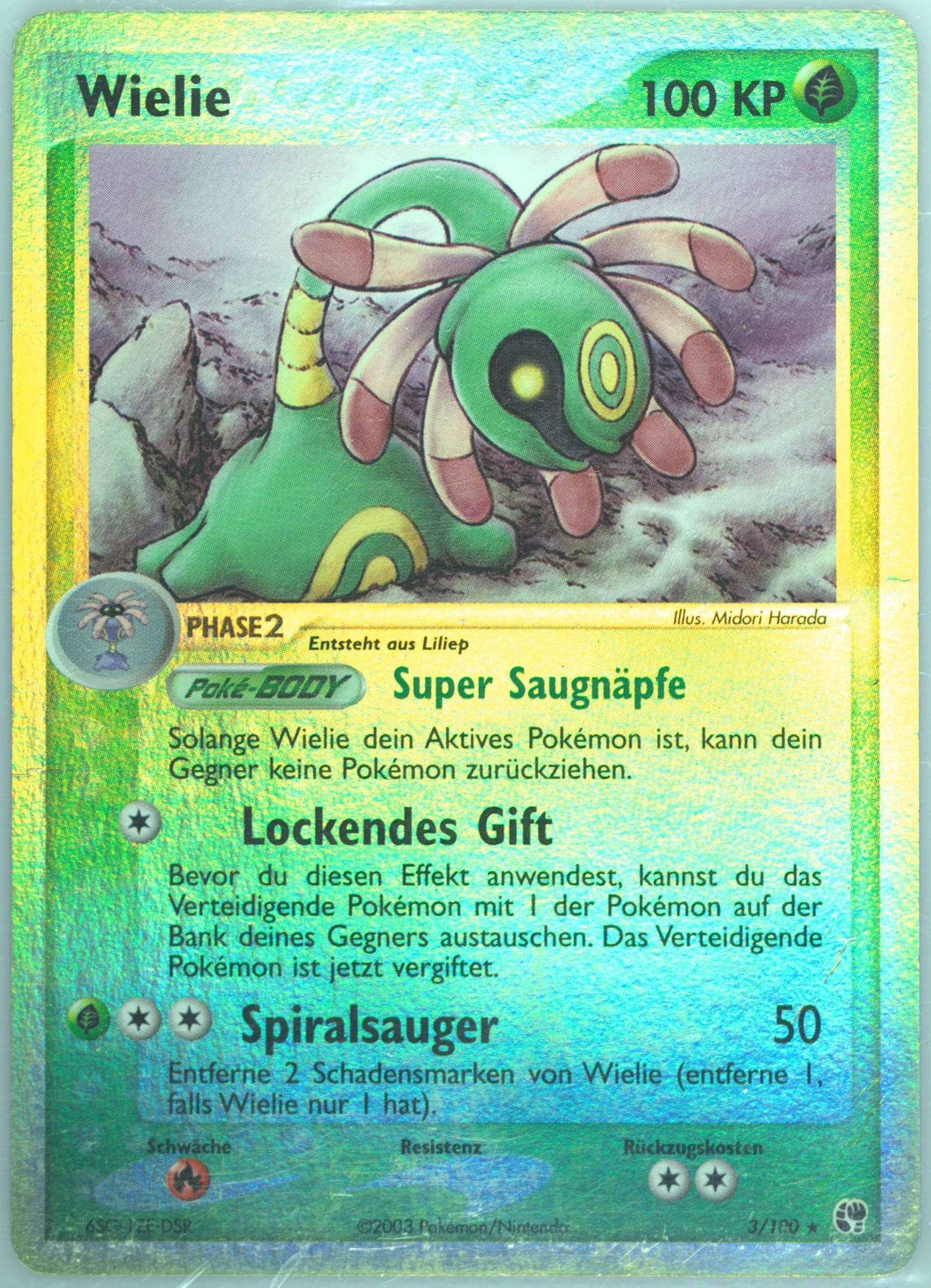 Wielie-Reverse Foil (3) 2004 Pokemon German EX Sandstorm