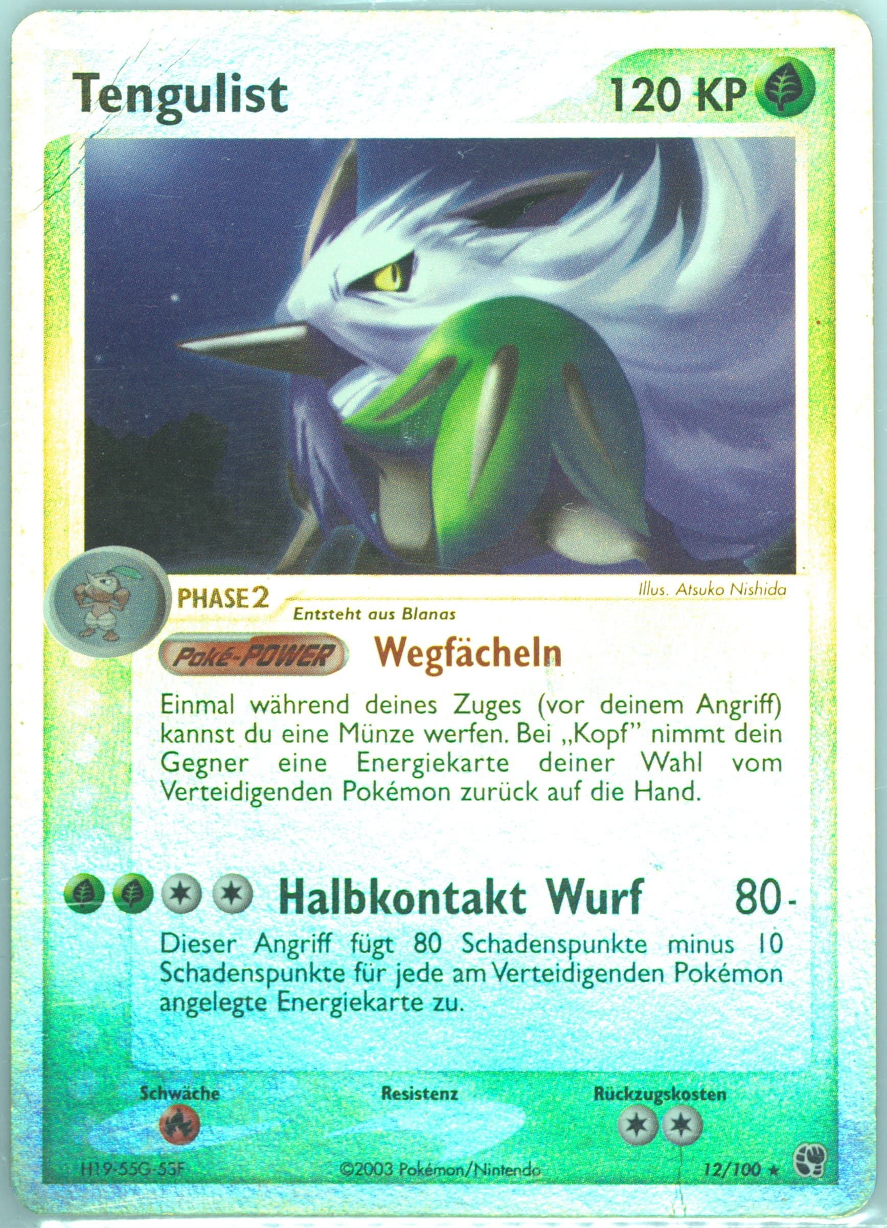 Tengulist-Reverse Foil (12) 2004 Pokemon German EX Sandstorm