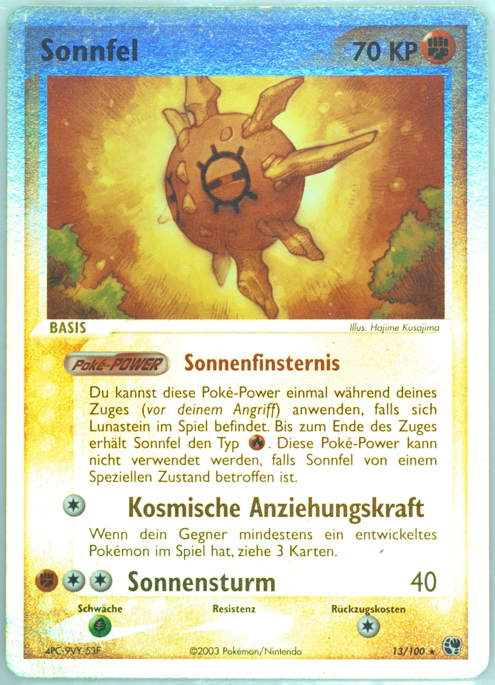 Sonnfel-Reverse Foil (13) 2004 Pokemon German EX Sandstorm