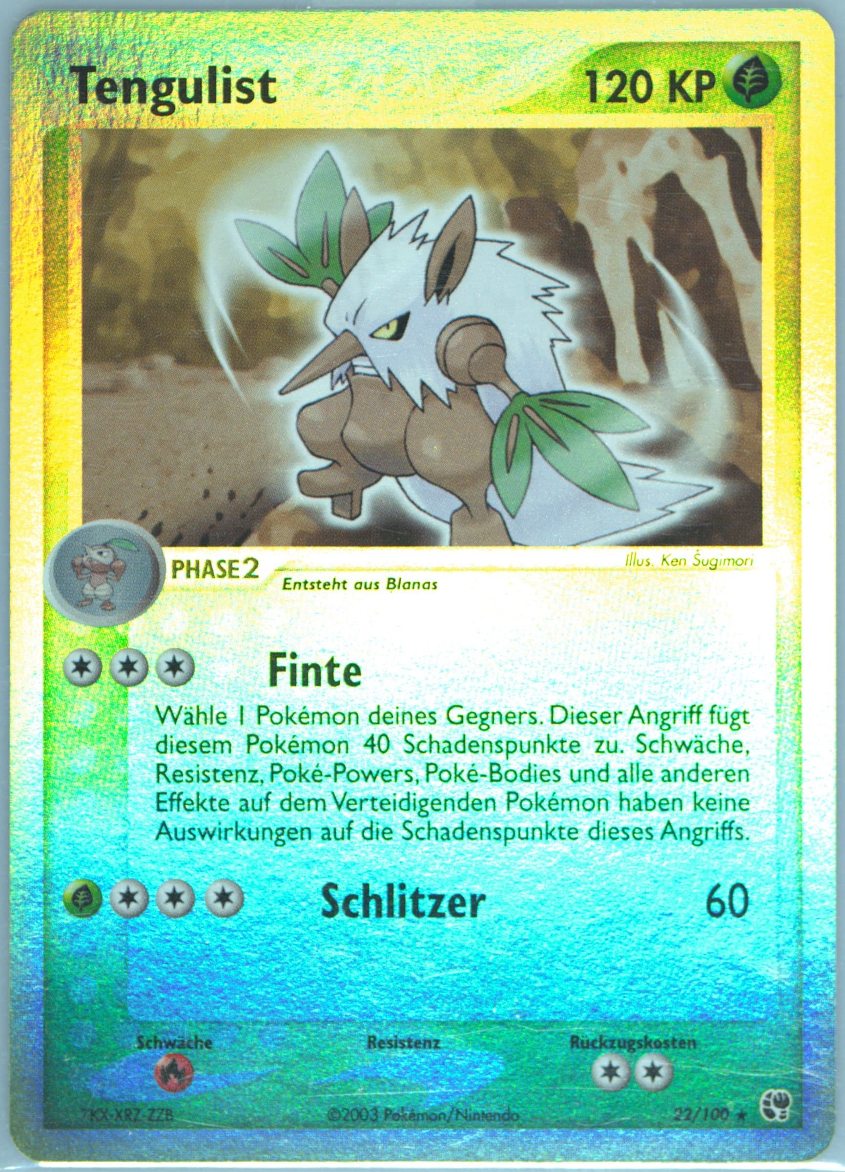 Tengulist-Reverse Foil (22) 2004 Pokemon German EX Sandstorm