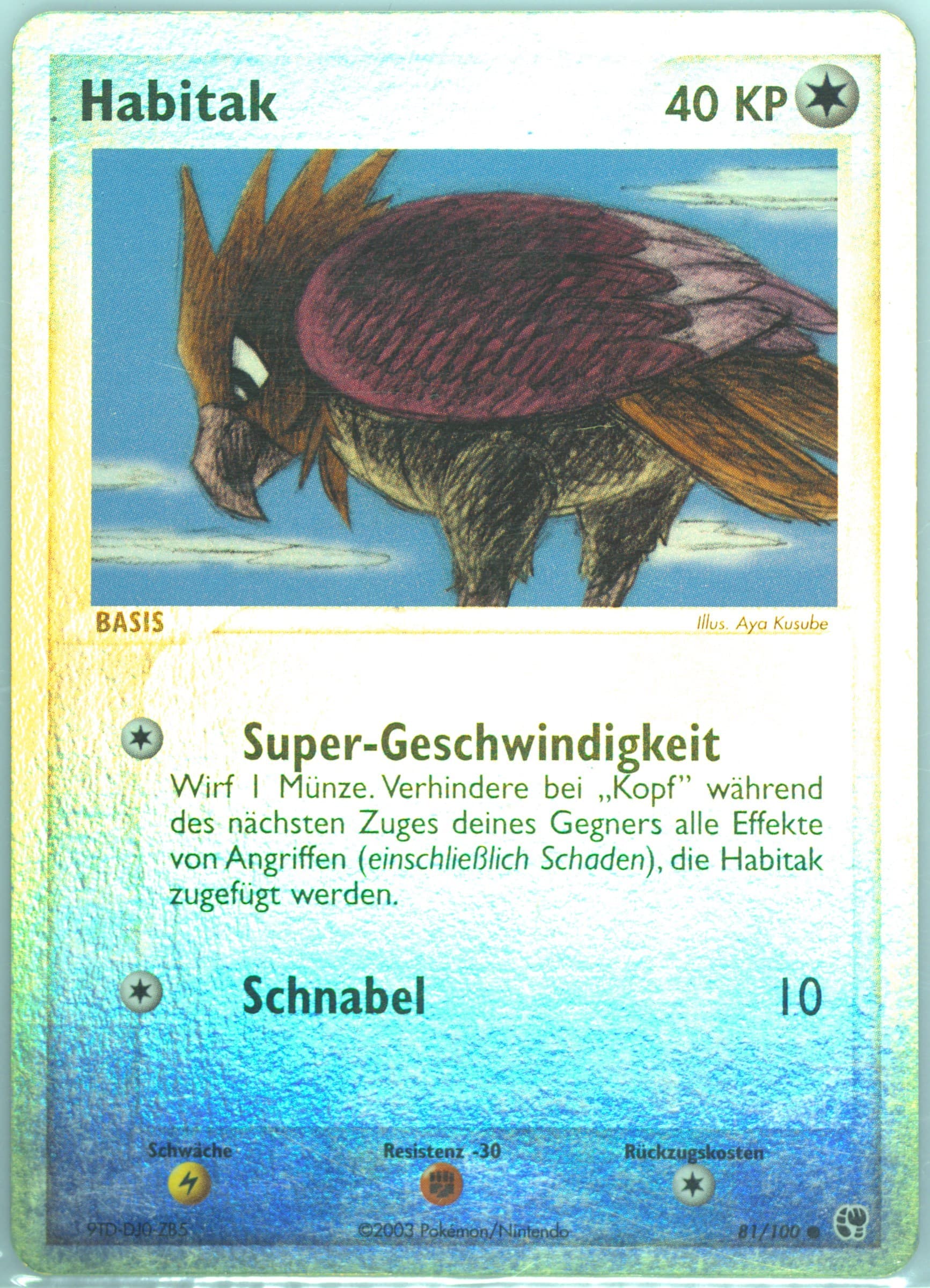 Habitak-Reverse Foil (81) 2004 Pokemon German EX Sandstorm