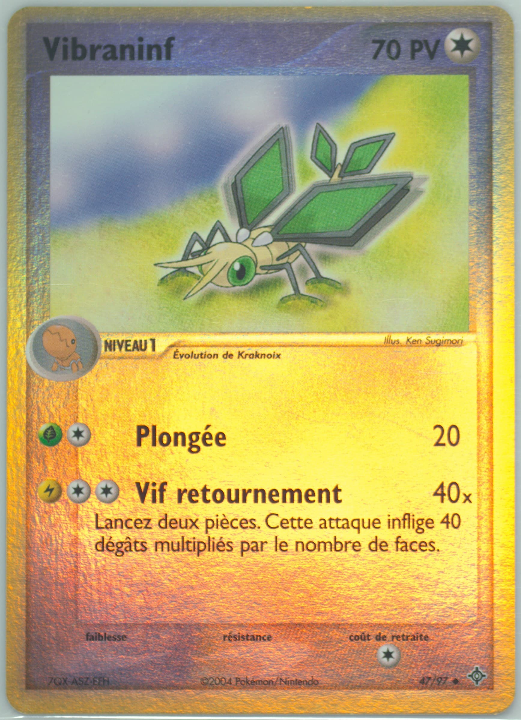 Vibraninf-Reverse Foil (47) 2004 Pokemon French EX Dragon