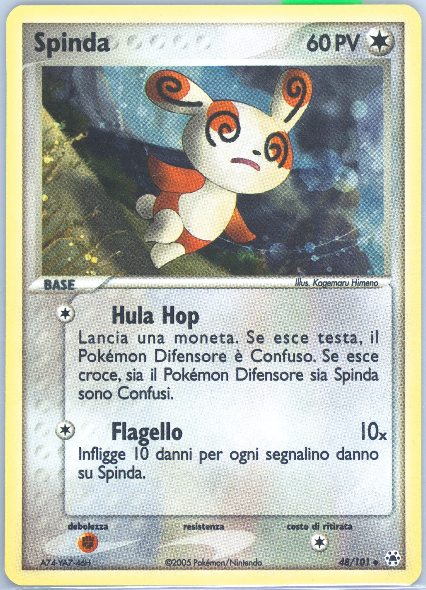 Spinda-Reverse Foil (48) 2005 Pokemon Italian EX Hidden Legends