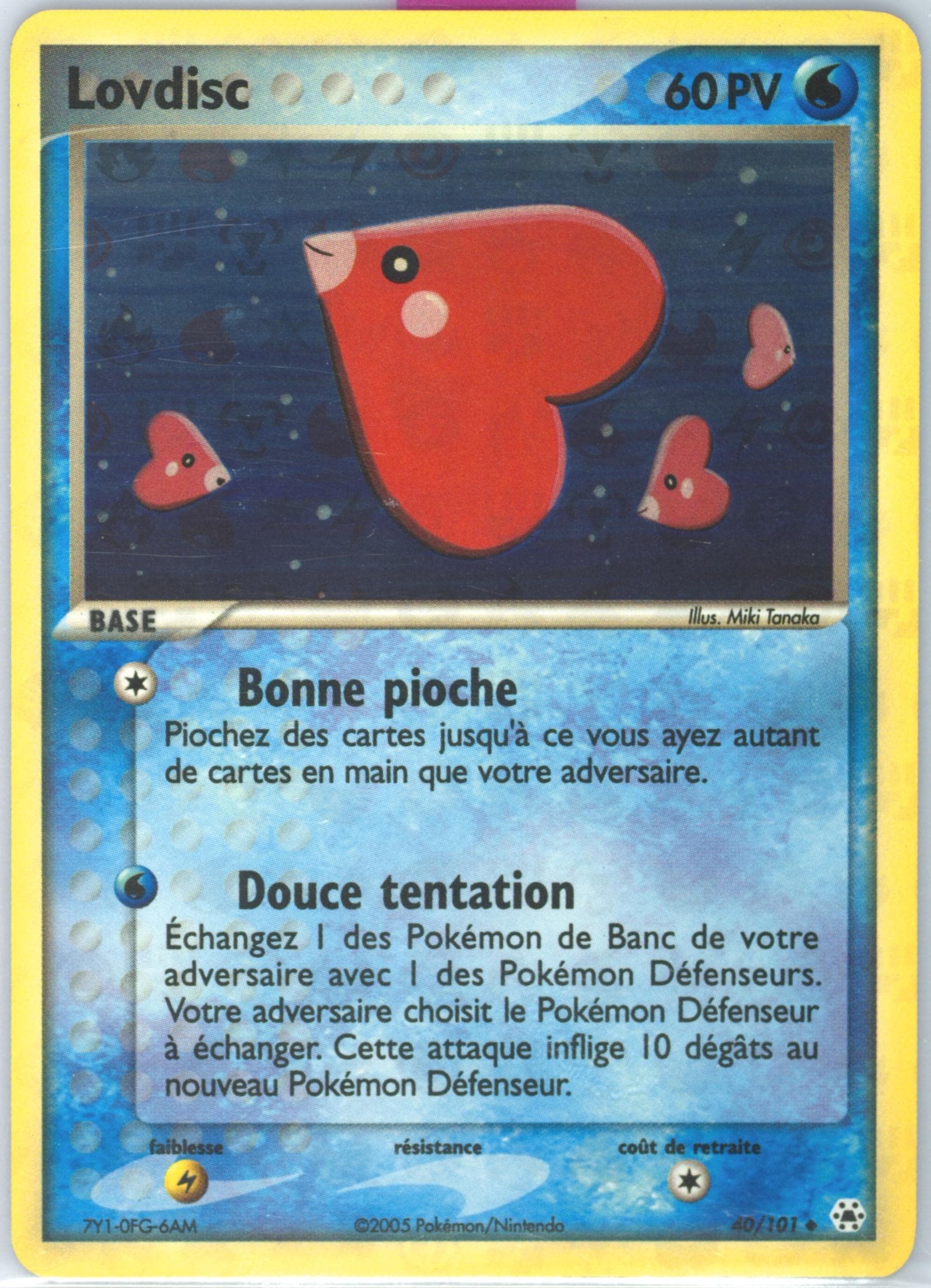 Lovdisc-Reverse Foil (40) 2005 Pokemon French EX Hidden Legends