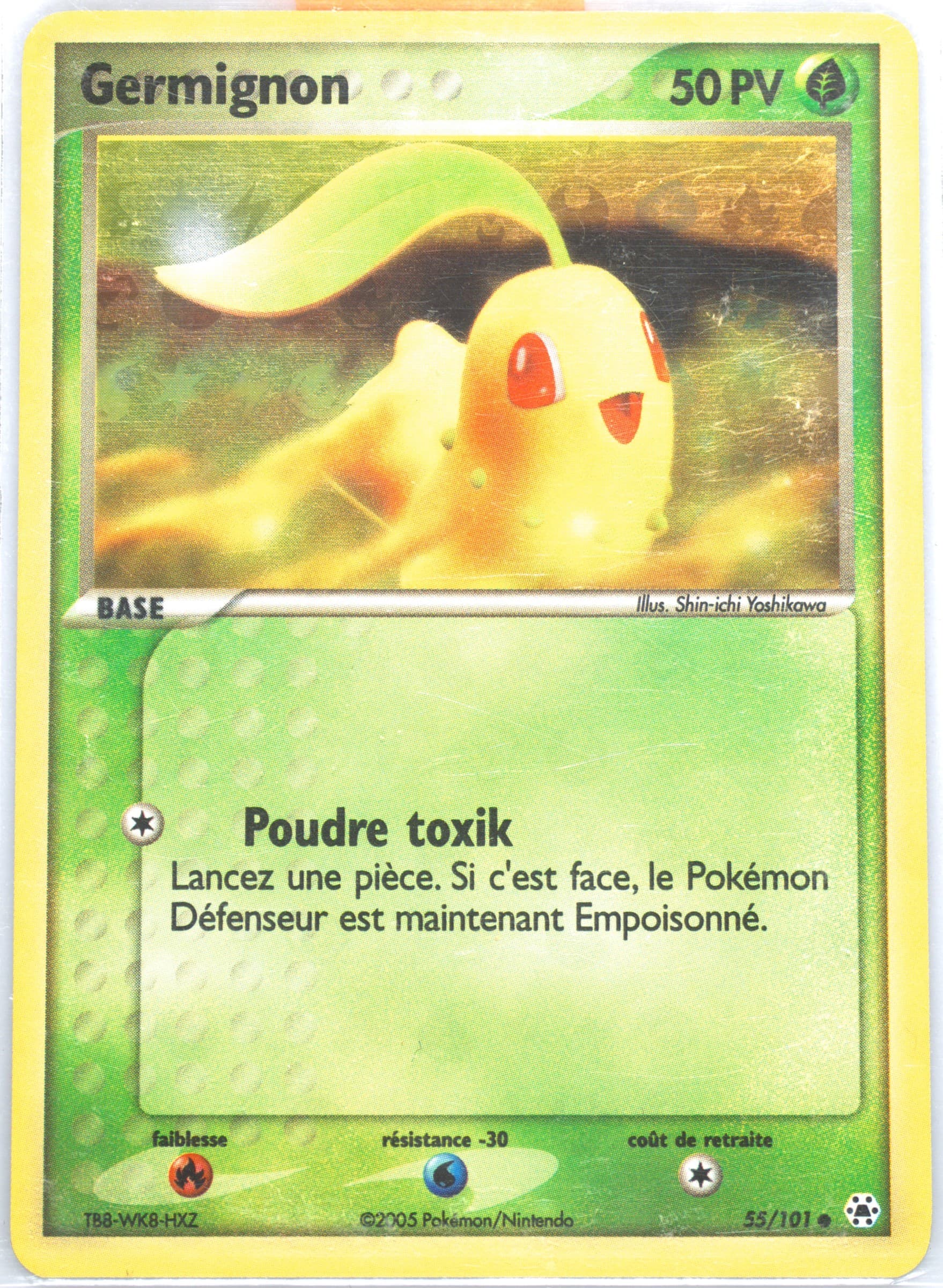 Germignon-Reverse Foil (55) 2005 Pokemon French EX Hidden Legends