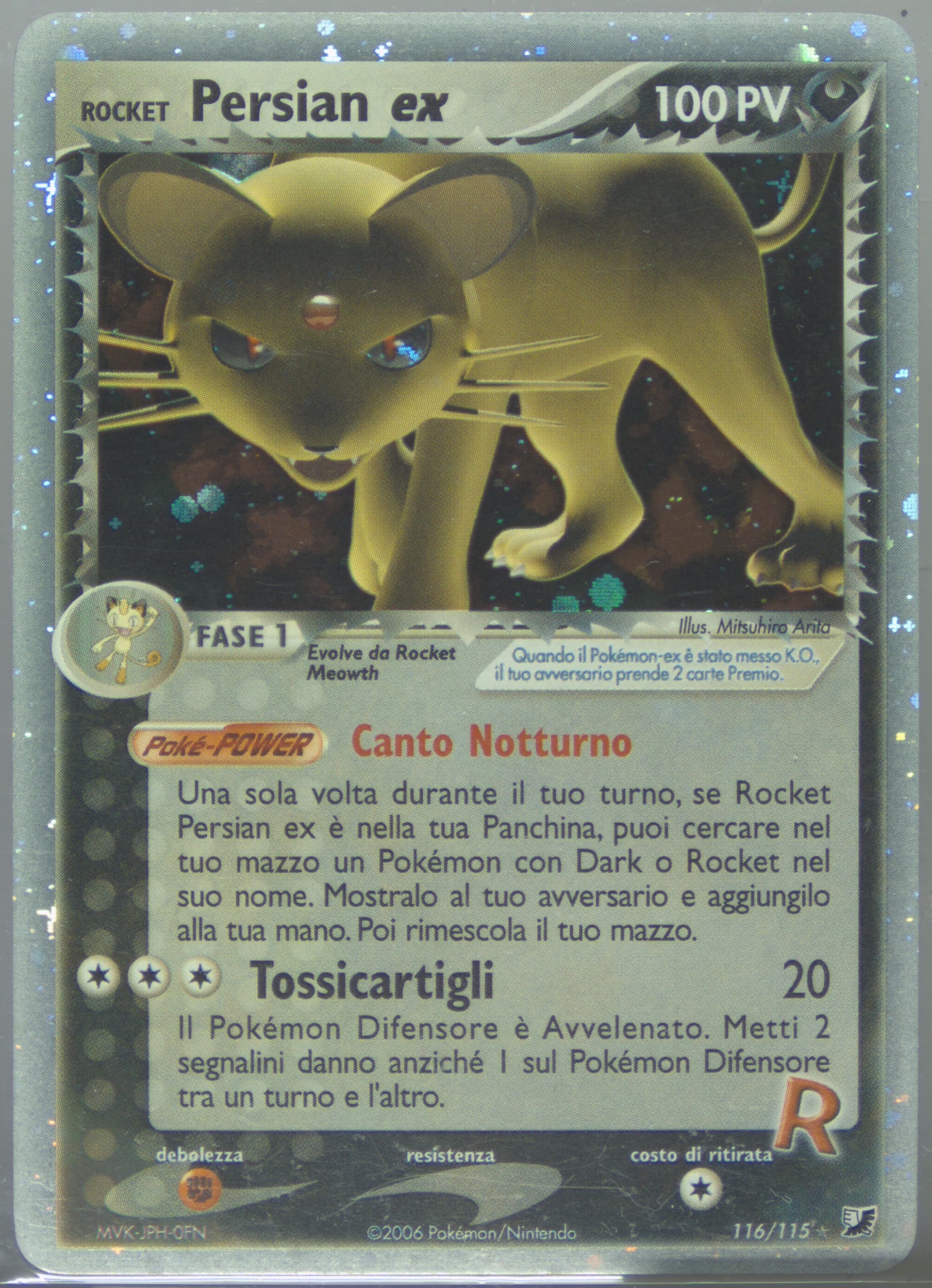 Rocket Persian EX-Holo Italian (116) 2005 Pokemon EX Unseen Forces