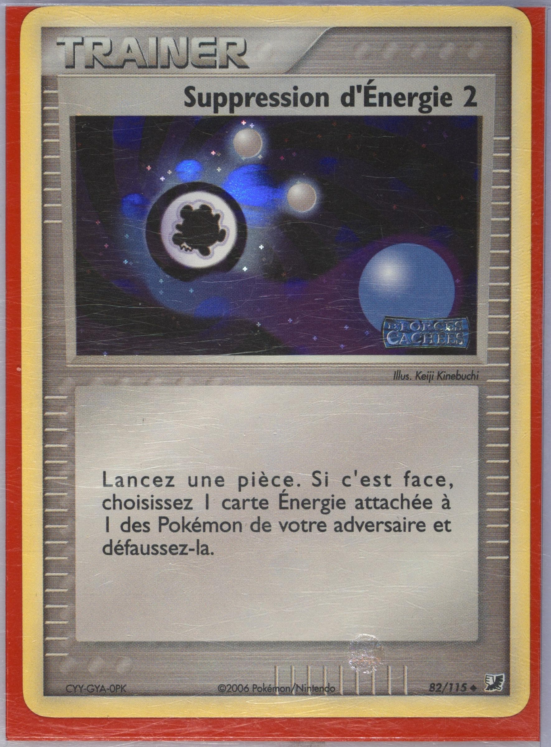 Suppression D'Energie 2-Reverse Foil (82) 2006 Pokemon French EX Unseen Forces