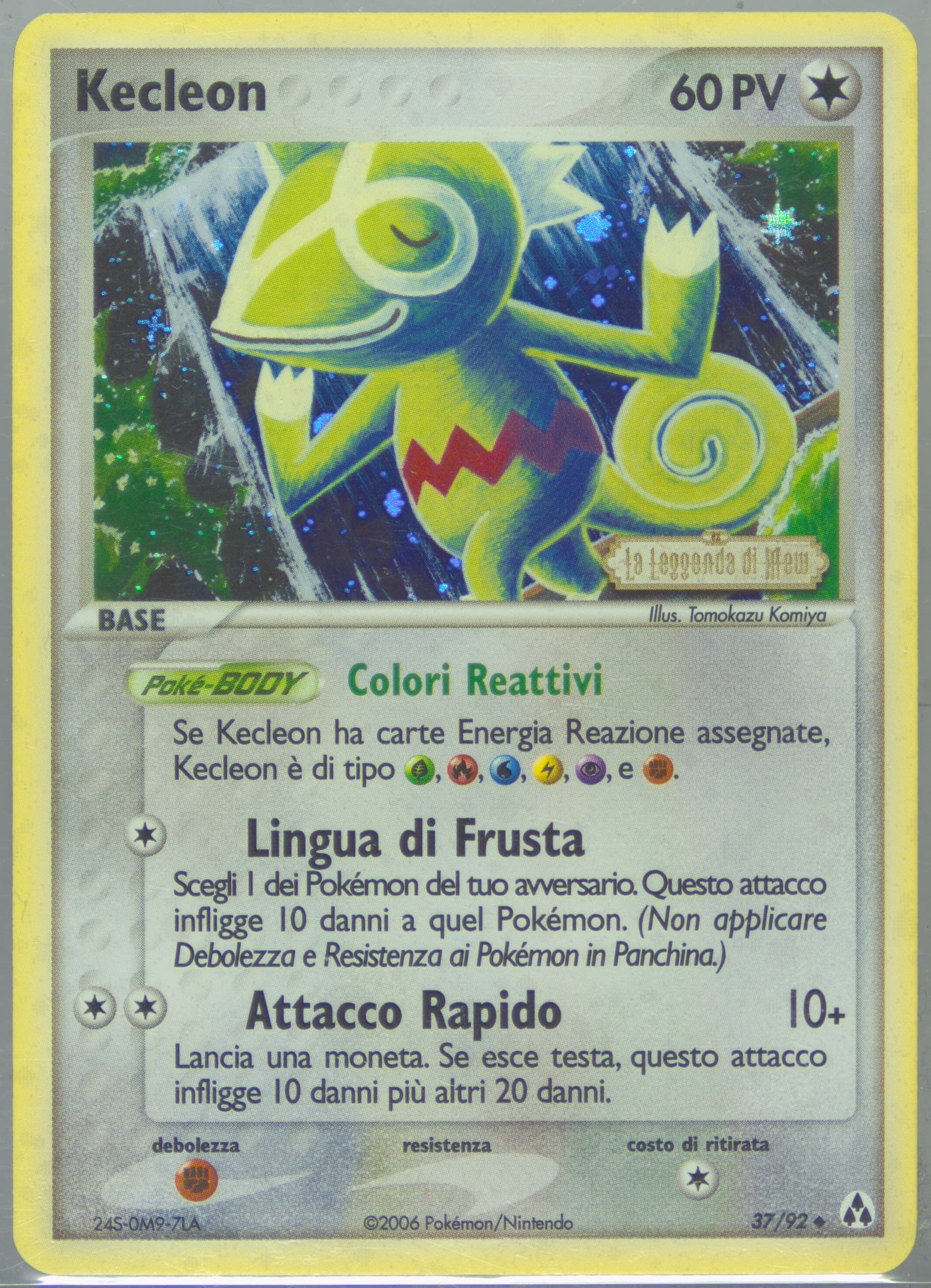 Kecleon-Reverse Foil Italian (37) 2006 Pokemon EX Legend Maker