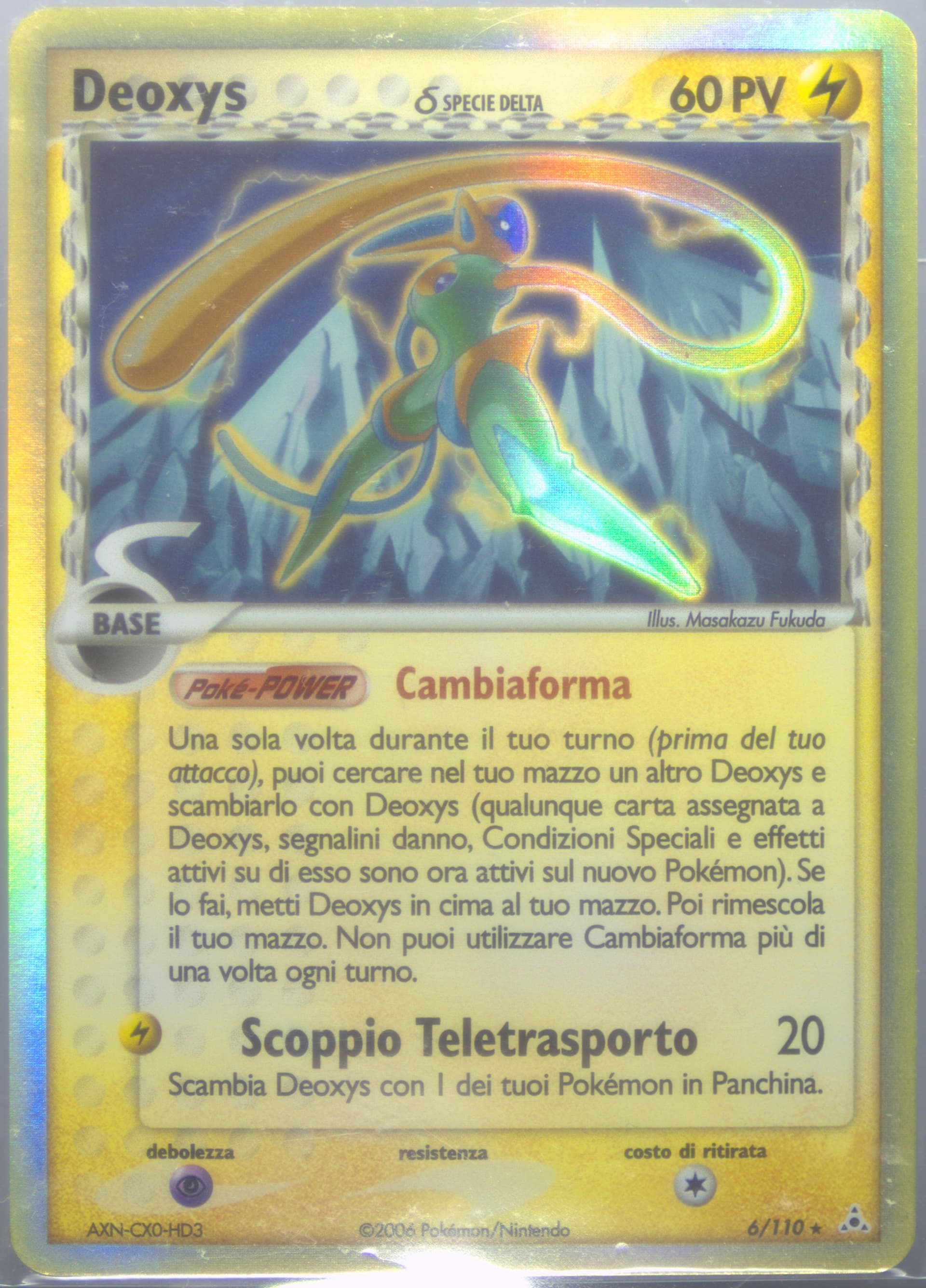 Deoxys-Holo Italian (6) 2006 Pokemon EX Holon Phantoms