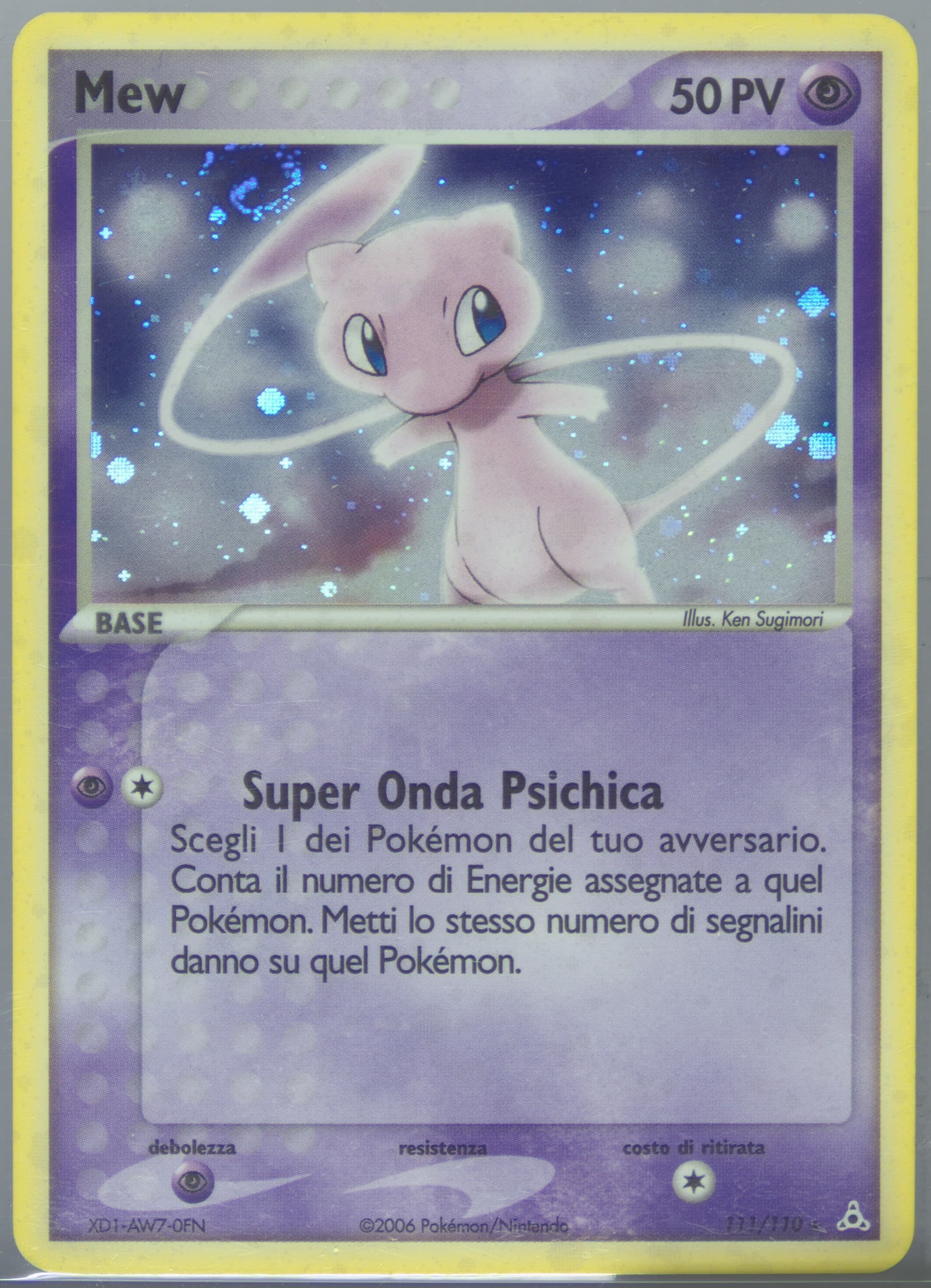Mew-Holo Italian (111) 2006 Pokemon EX Holon Phantoms