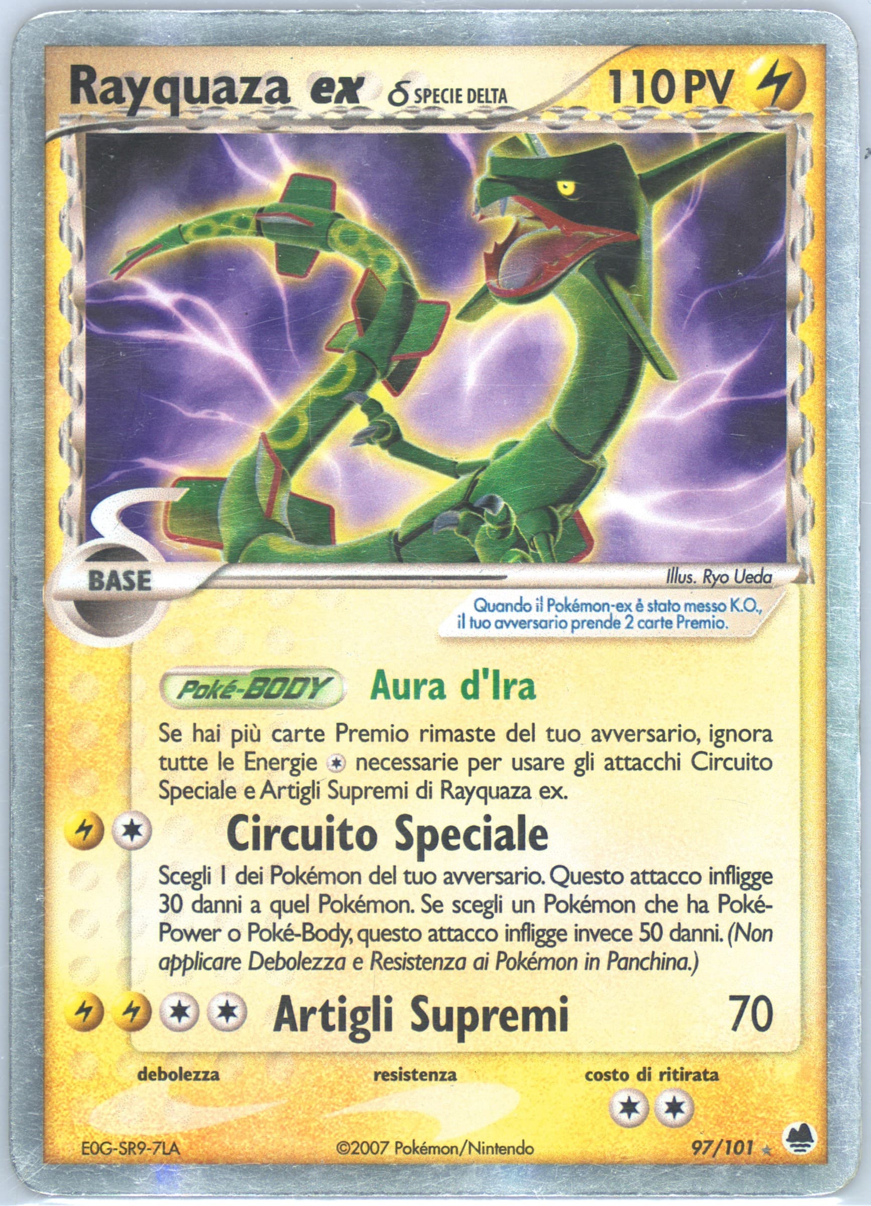 Rayquaza EX-Holo Italian (97) 2006 Pokemon EX Dragon Frontiers