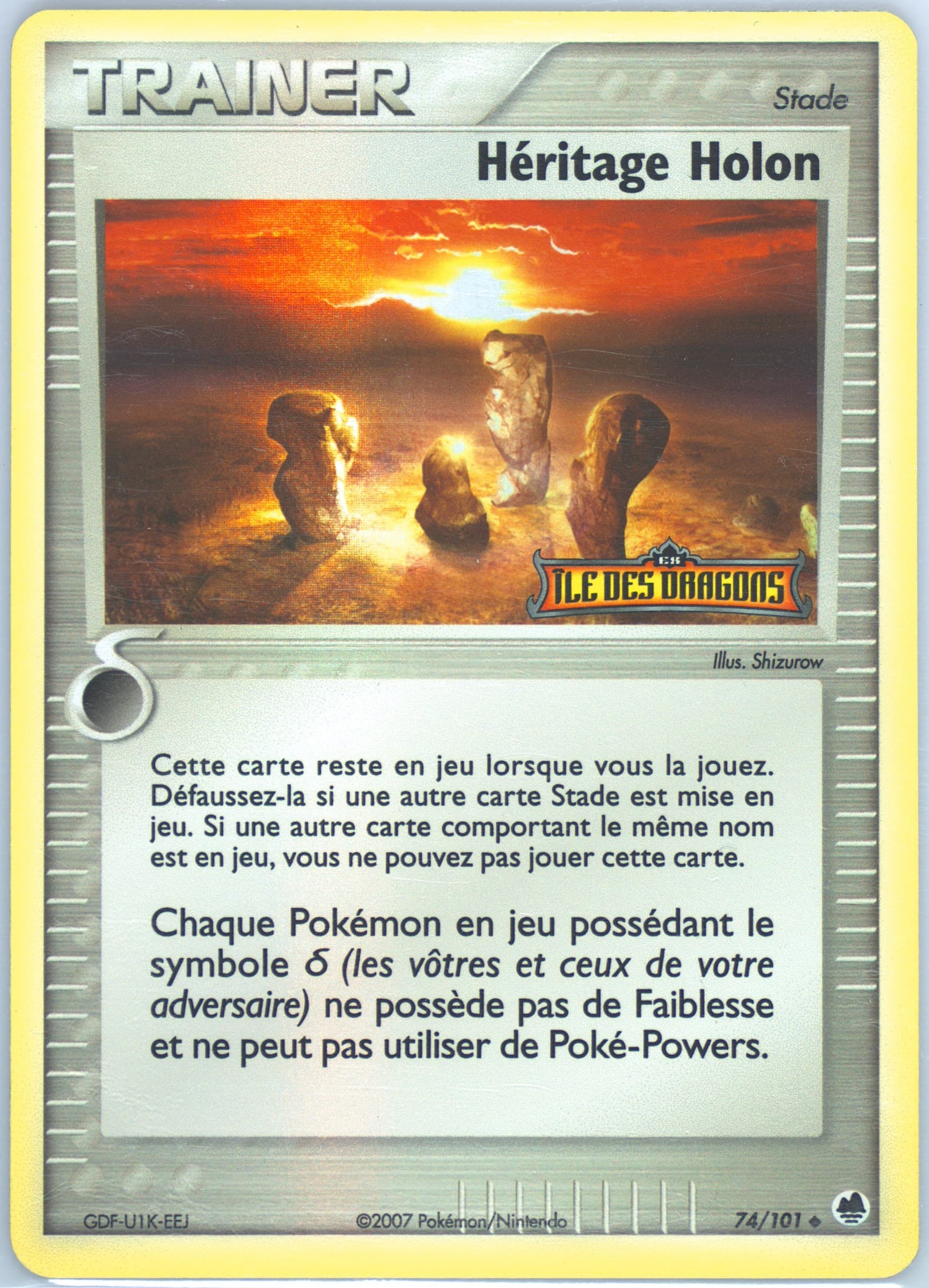 Heritage Holon-Reverse Foil (74) 2007 Pokemon French EX Dragon Frontiers