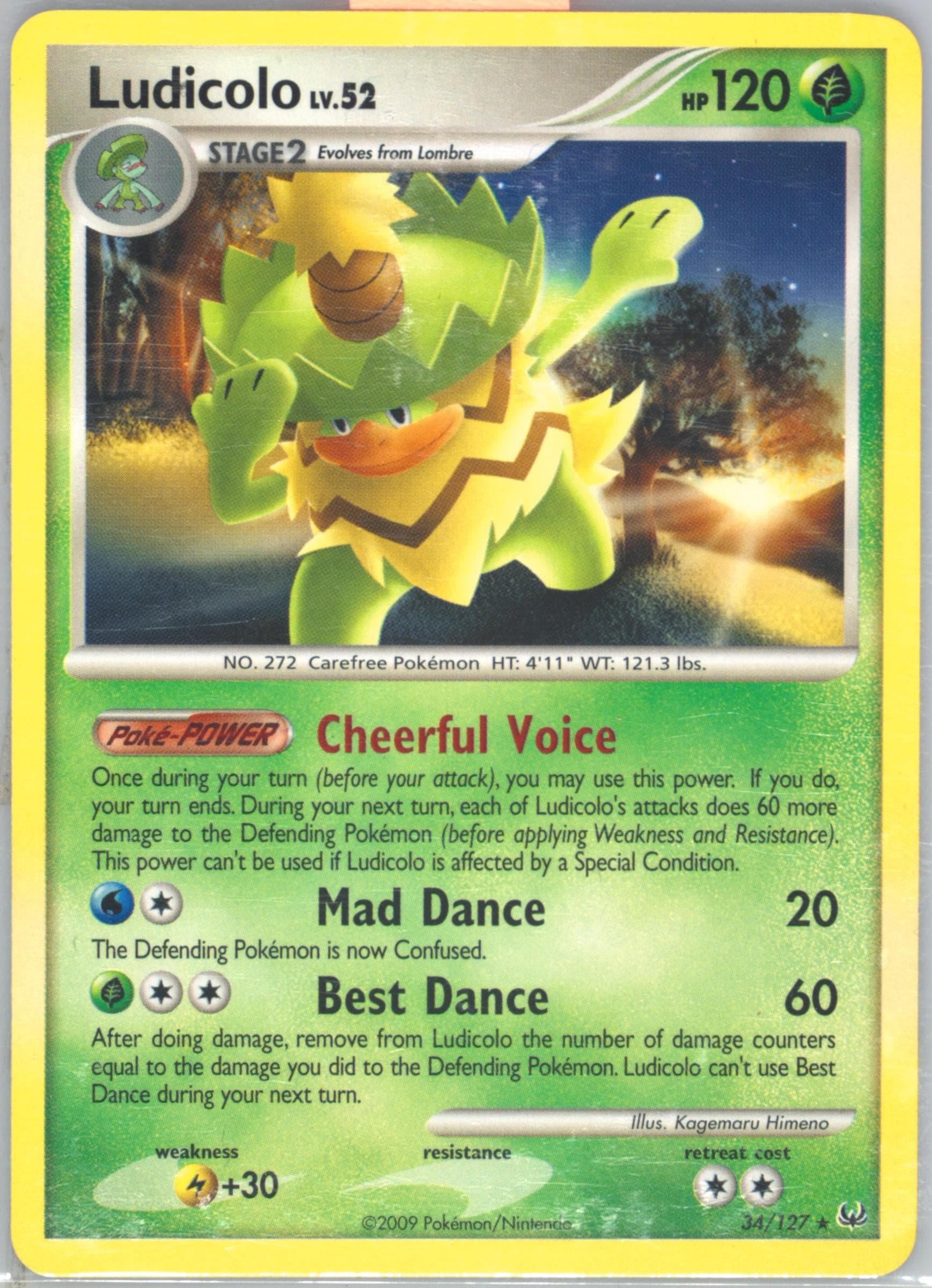 Ludicolo (34) 2009 Pokemon Platinum